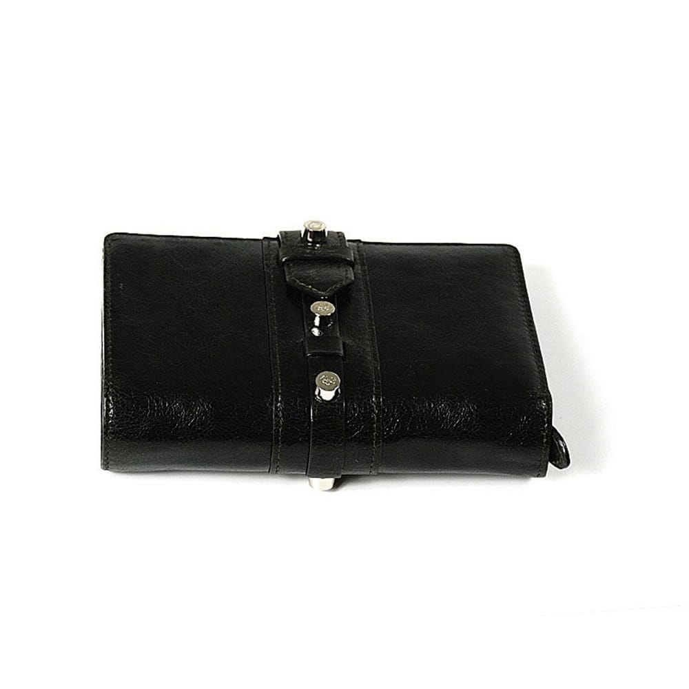 Charriol Olympia Black-Green Calfskin Wallet SLGOLIMCO.55.9204A