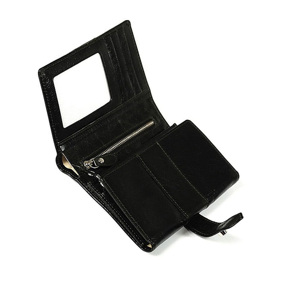 Charriol Olympia Black-Green Calfskin Wallet SLGOLIMCO.55.9204A