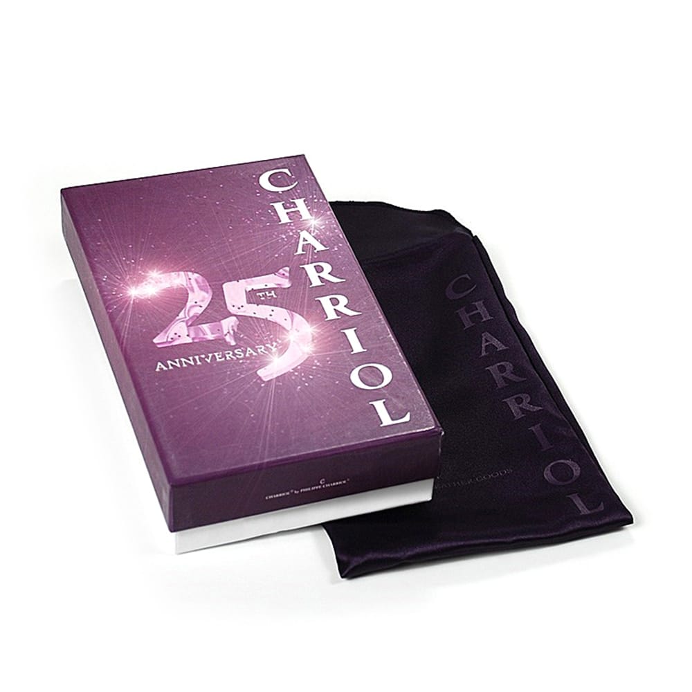 Charriol Olympia Black-Green Calfskin Wallet SLGOLIMCO.55.9204A