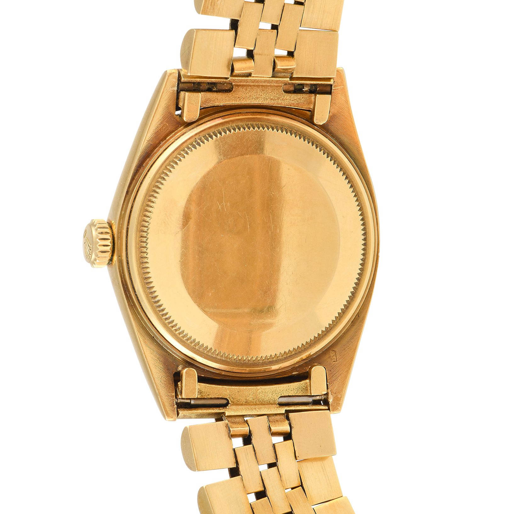 Rolex Datejust Khanjar Dial Yellow Gold Watch 1600