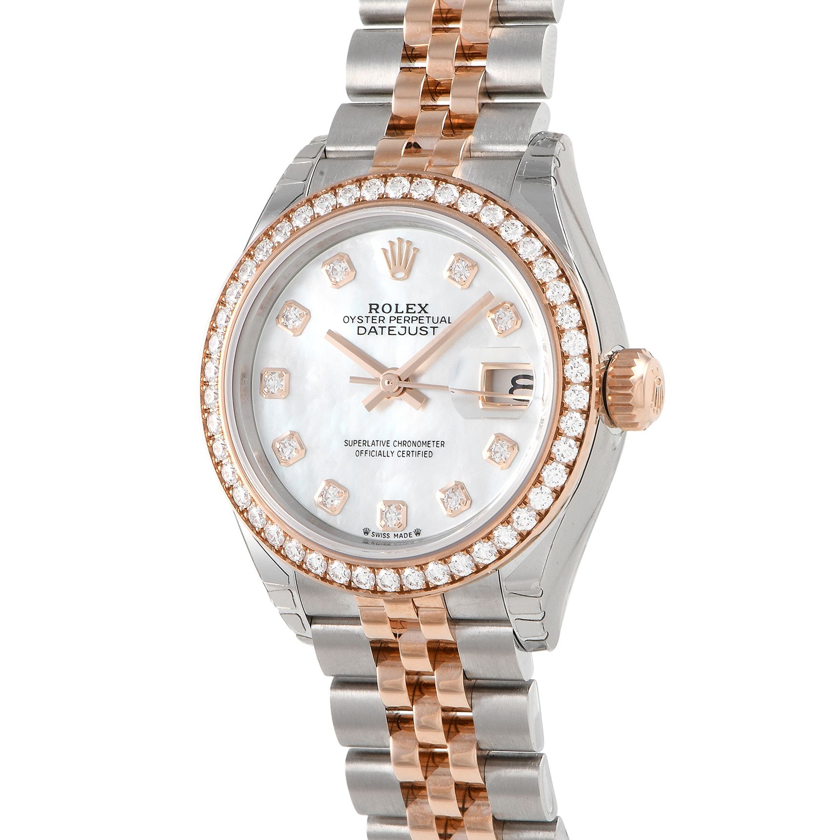 Rolex Lady-Datejust Mother-of-Pearl Diamond Dial Watch 279381RBR