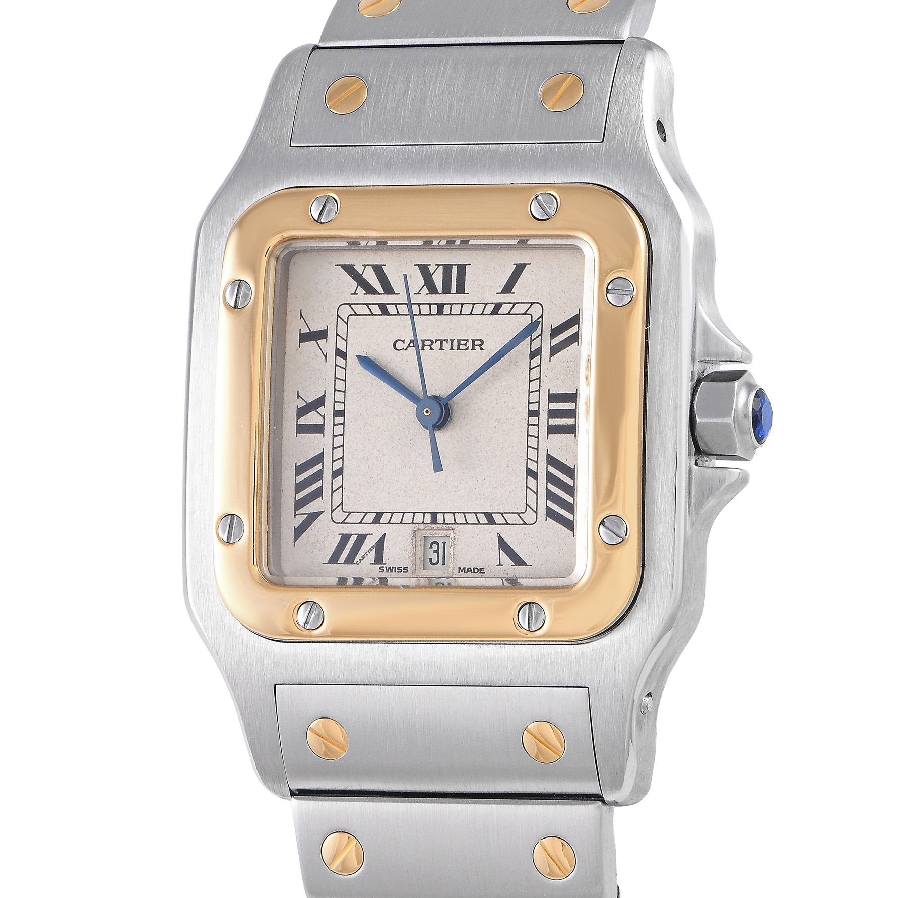Cartier Santos Galbee Large Two-Tone Watch W20011C4