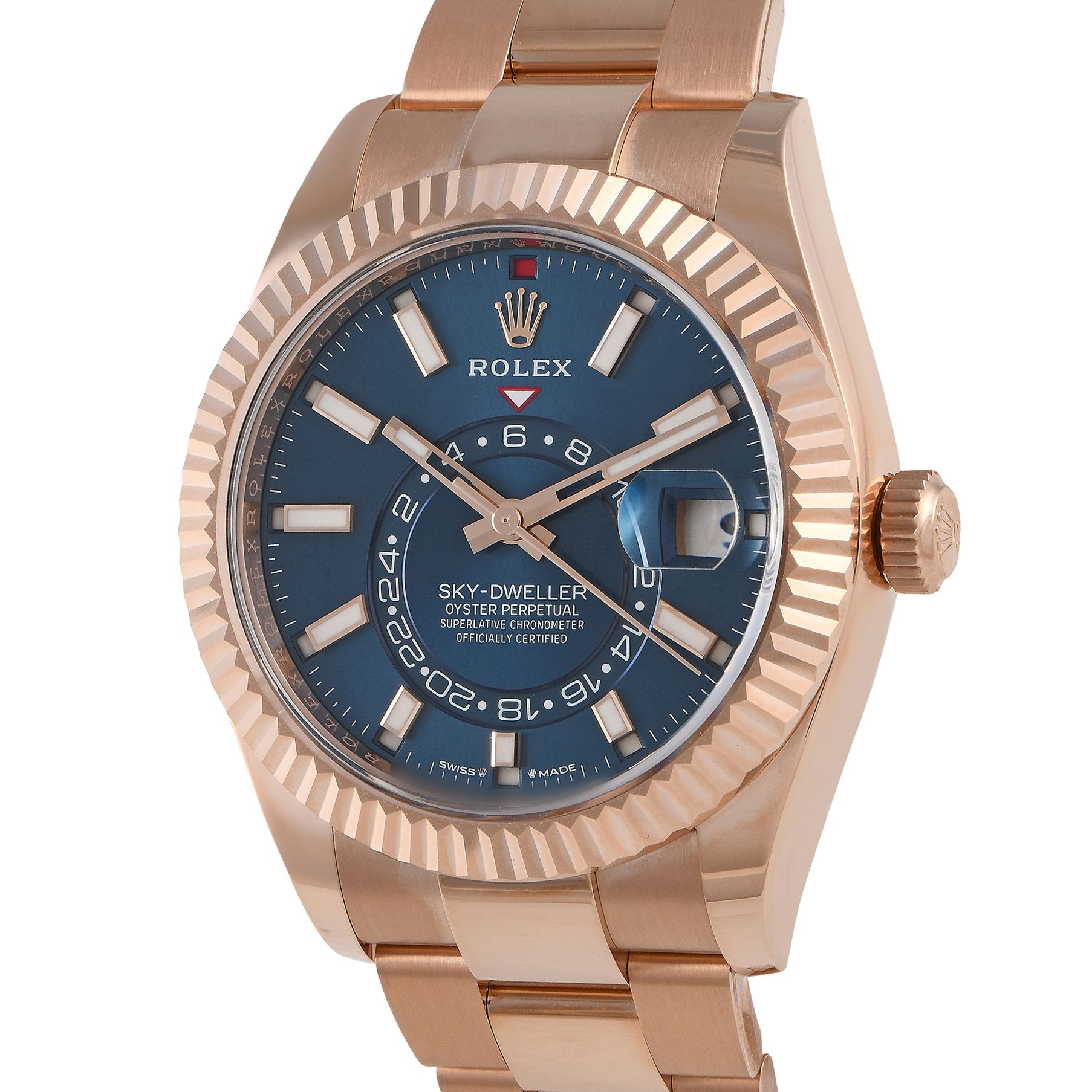 Rolex Sky-Dweller 18K Everose Gold Watch 336935