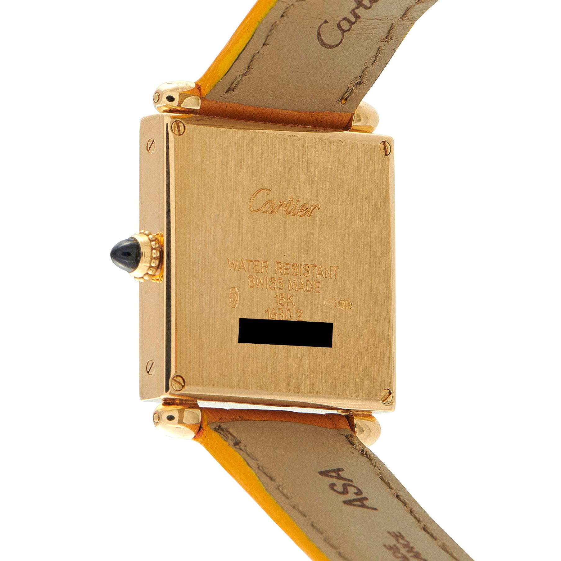 Cartier Tank Obus Yellow Gold Watch 16302