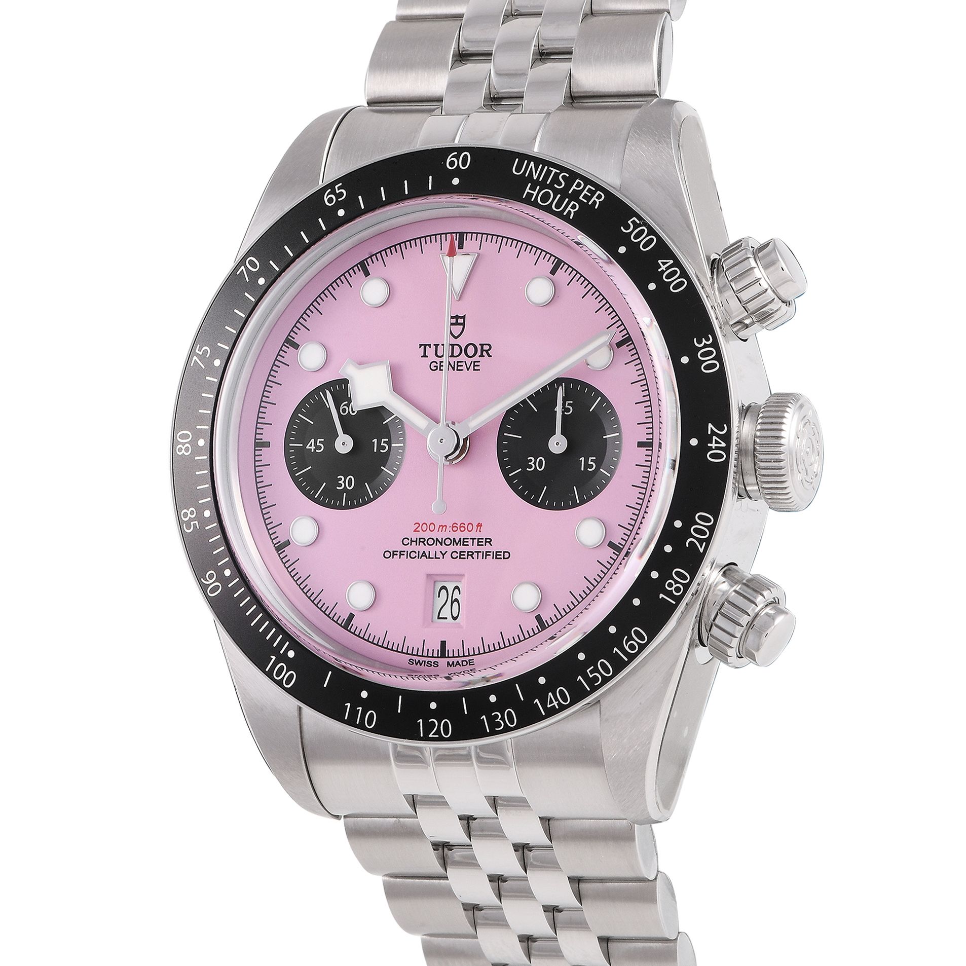 Tudor Black Bay Chrono Pink Dial Watch 79360N-0019