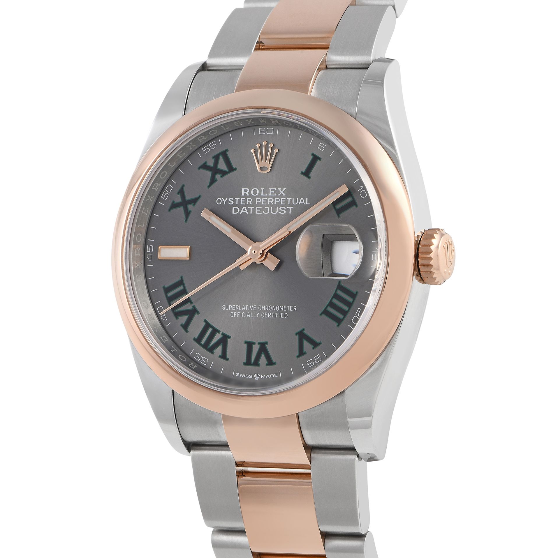 Rolex Datejust 36 Everose Gold and Oystersteel Watch 126201