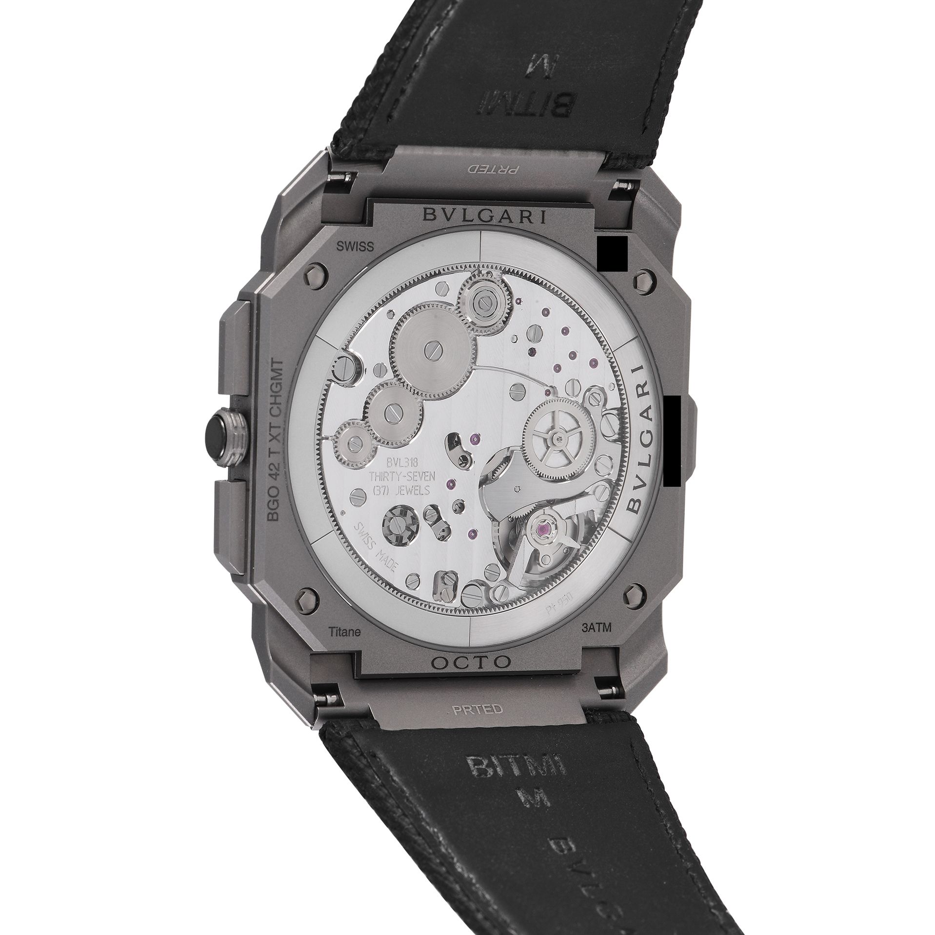 Bvlgari Octo Finissimo Titanium GMT Chronograph Watch 103673