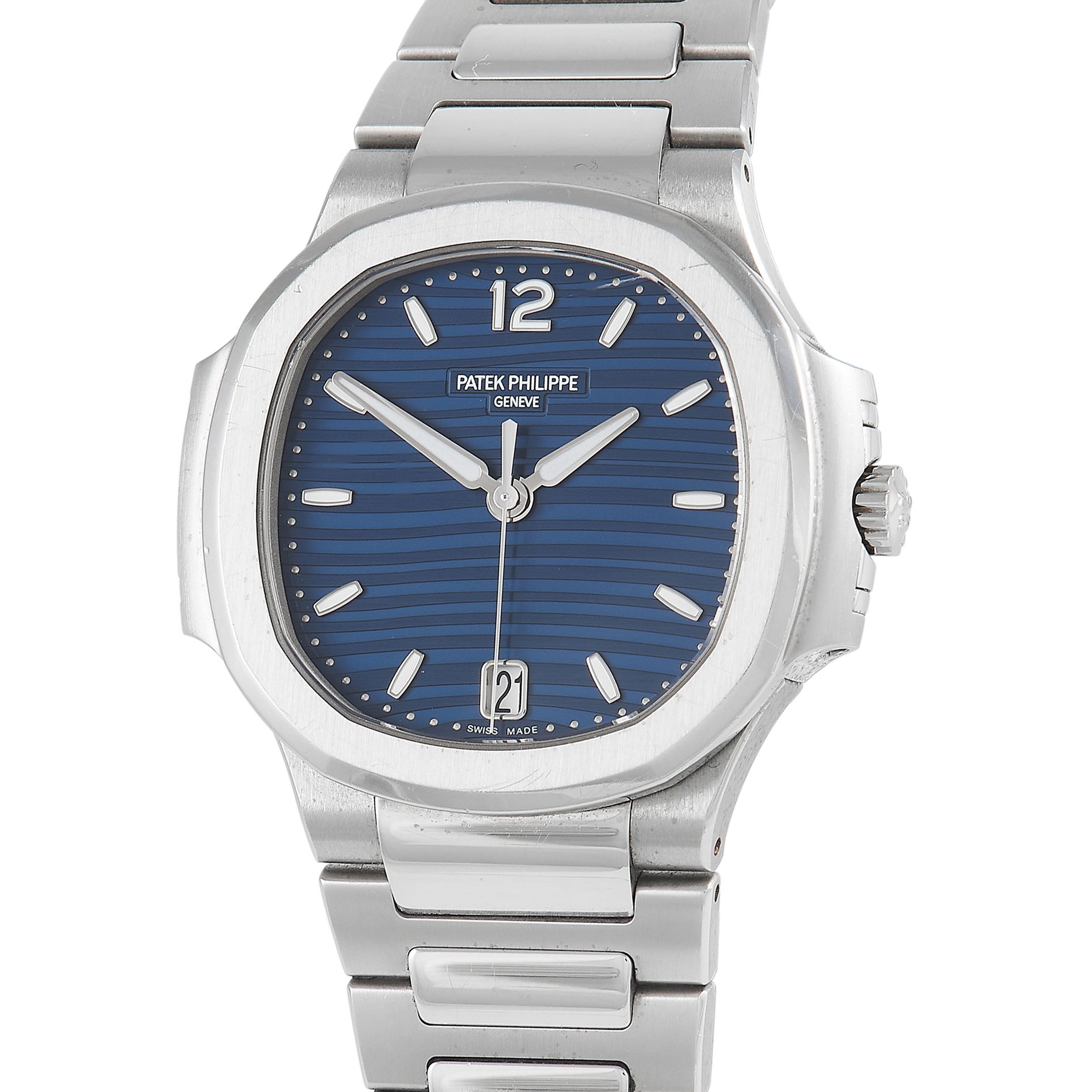 Patek Philippe Nautilus Blue Dial Ladies Watch 2118/1A-001
