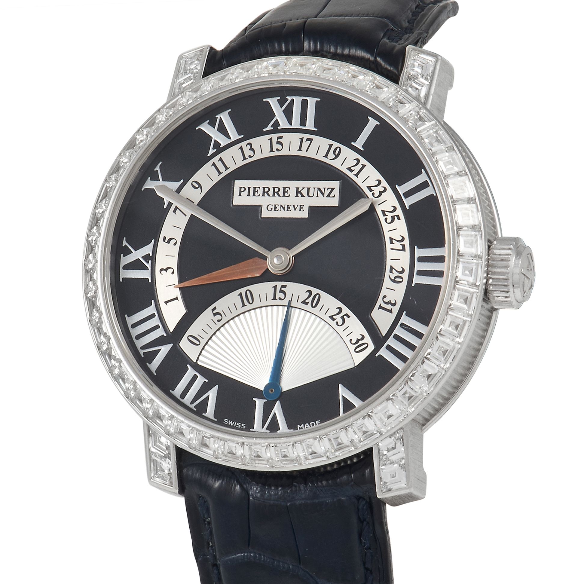 Pierre Kunz Spirit of Challenge Retrograde Diamond Watch PKA 011 SDR.3