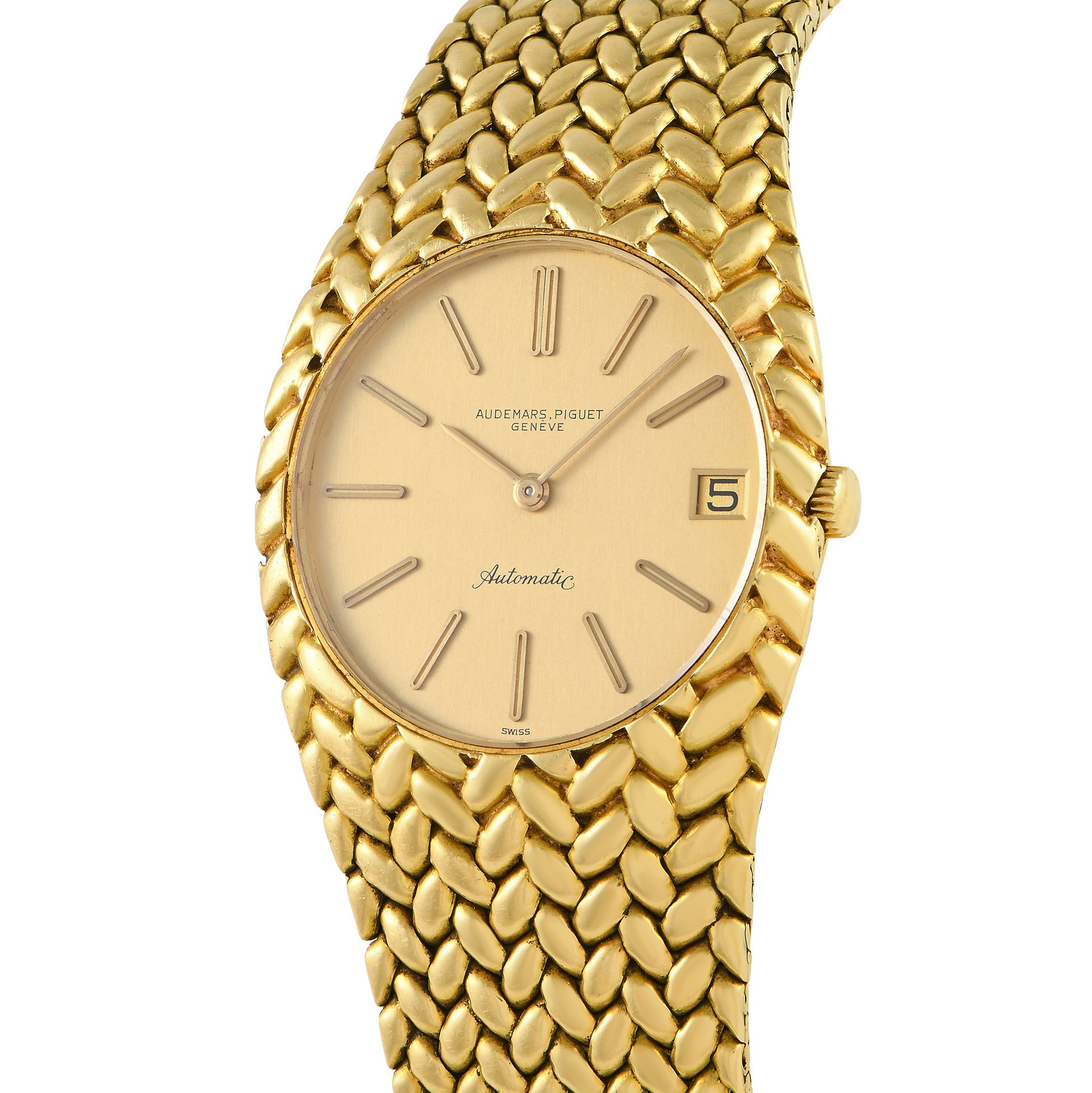 Audemars Piguet Cobra Champagne Dial 18K Yellow Gold Watch 5403