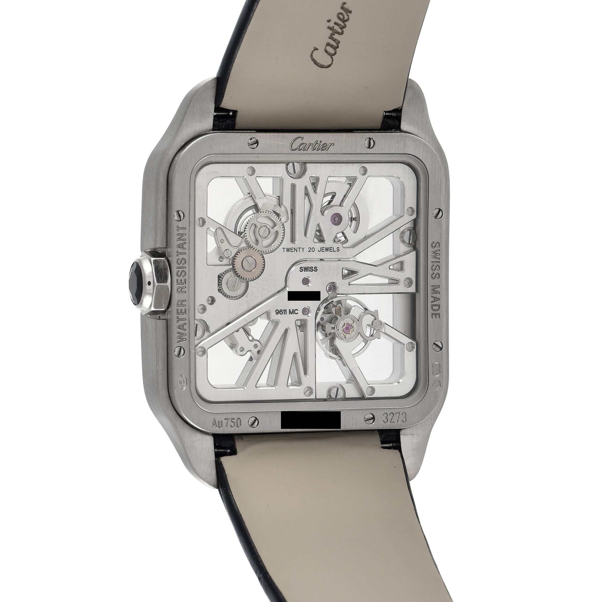 Cartier Santos-Dumont Skeleton Dial Watch W2020033