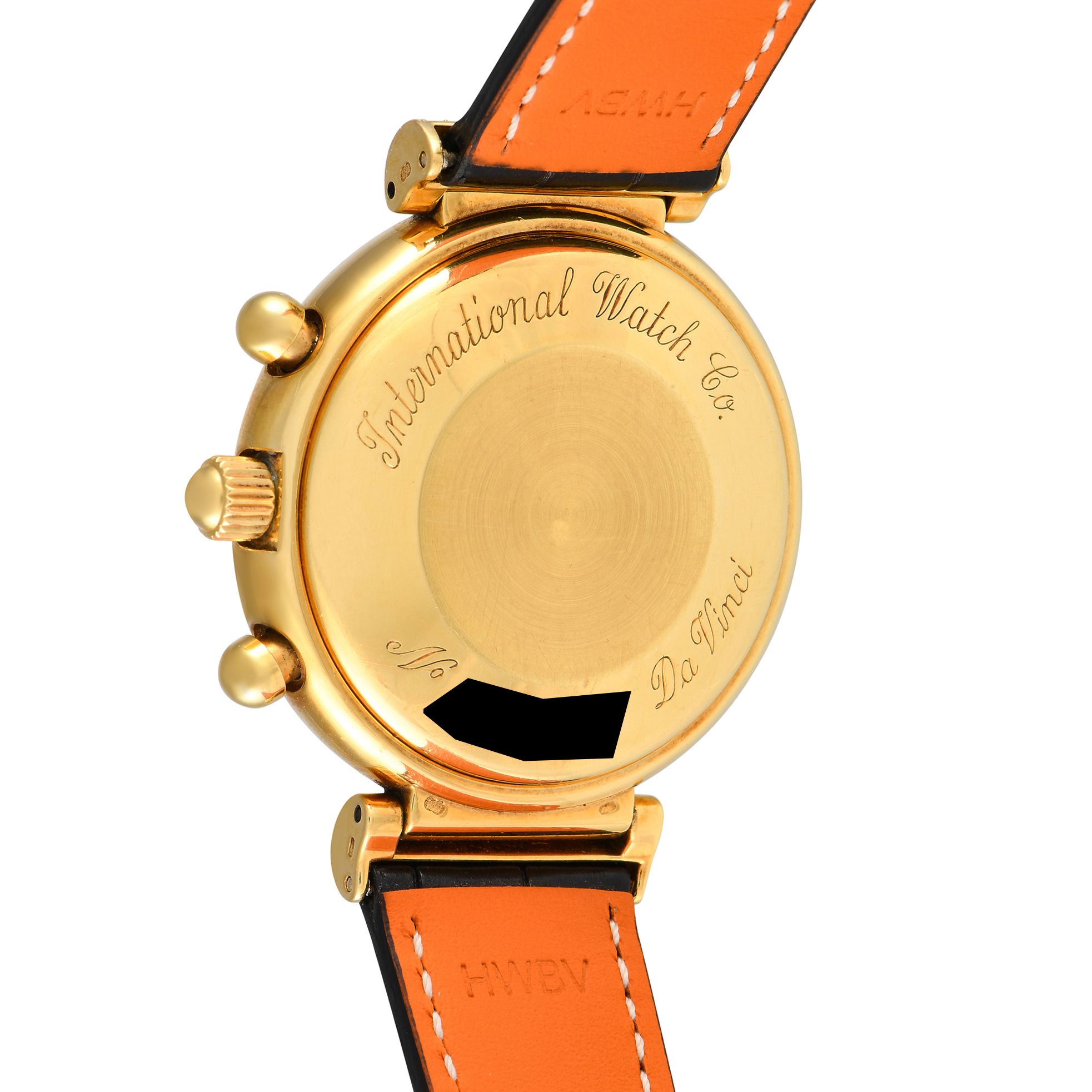 IWC Da Vinci Perpetual Diamond Dial Yellow Gold Watch 9L53