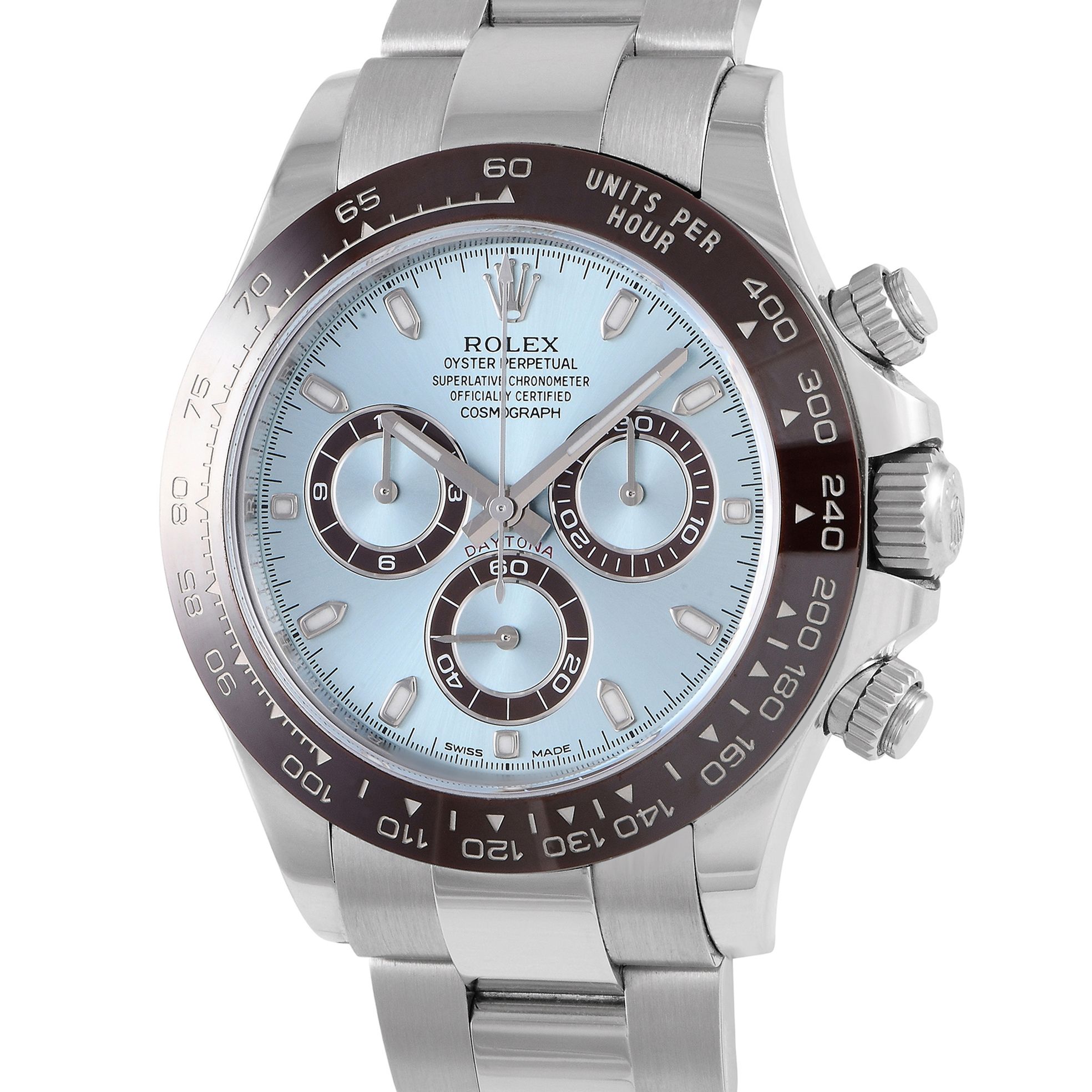 Rolex Daytona Ice Blue Platinum Watch 116506