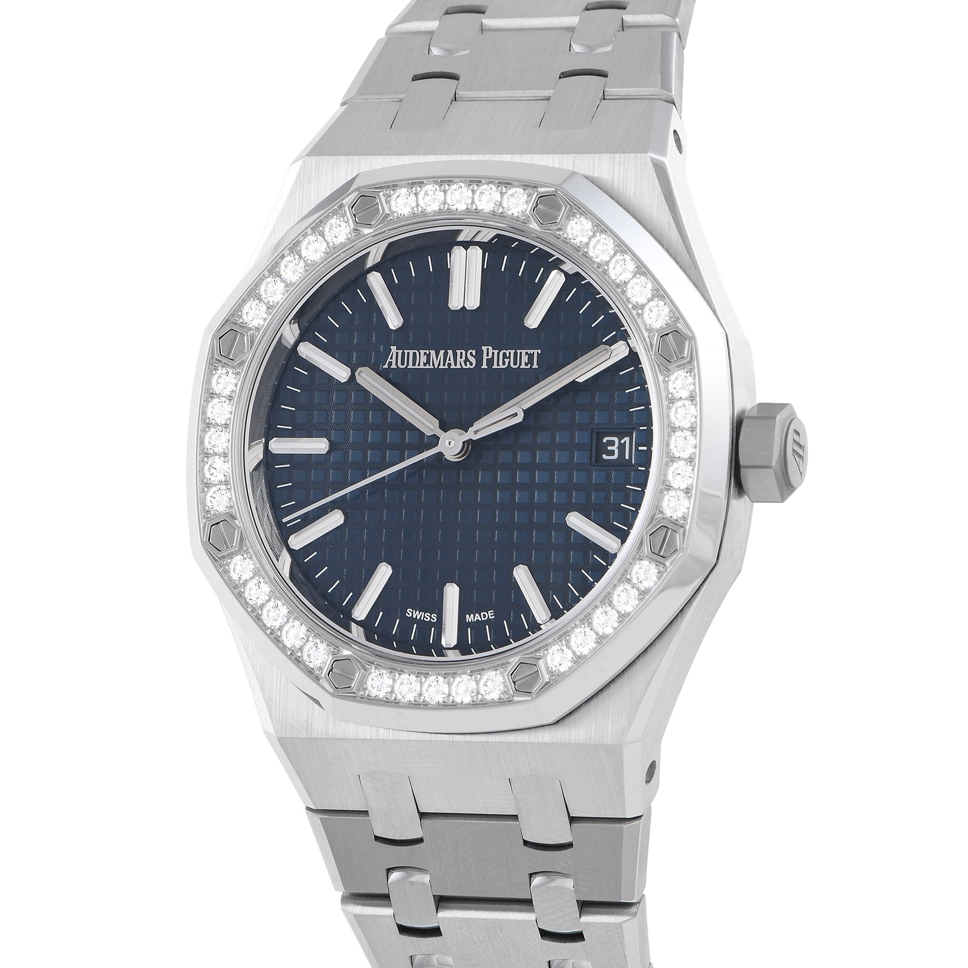 Audemars Piguet Royal Oak Diamond Bezel Watch 15551ST.ZZ.1356ST.05
