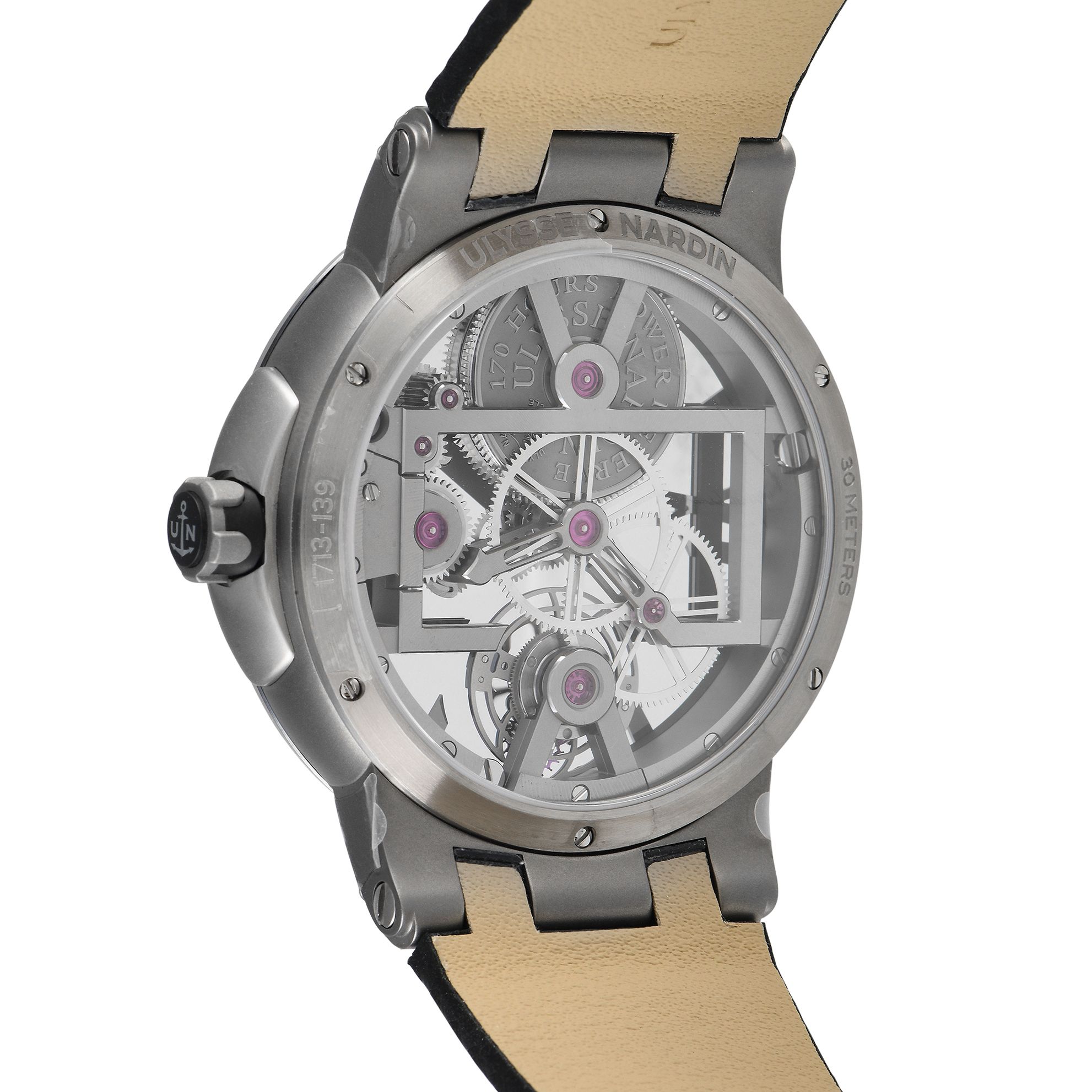 Ulysse Nardin Executive Skeleton Tourbillon Watch 1713-139