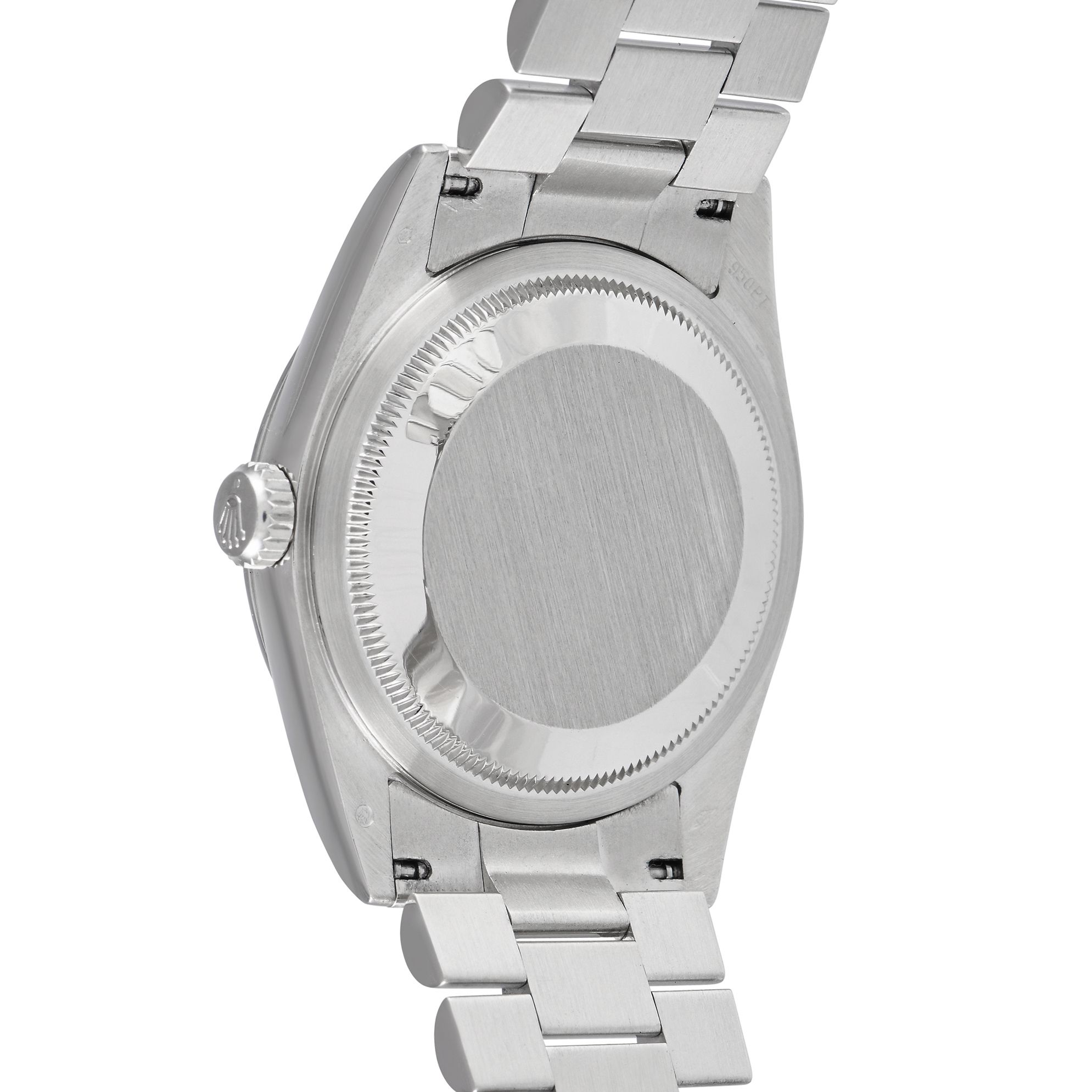 Rolex Day-Date 36 Platinum Ice Blue Wave Dial Watch 118206