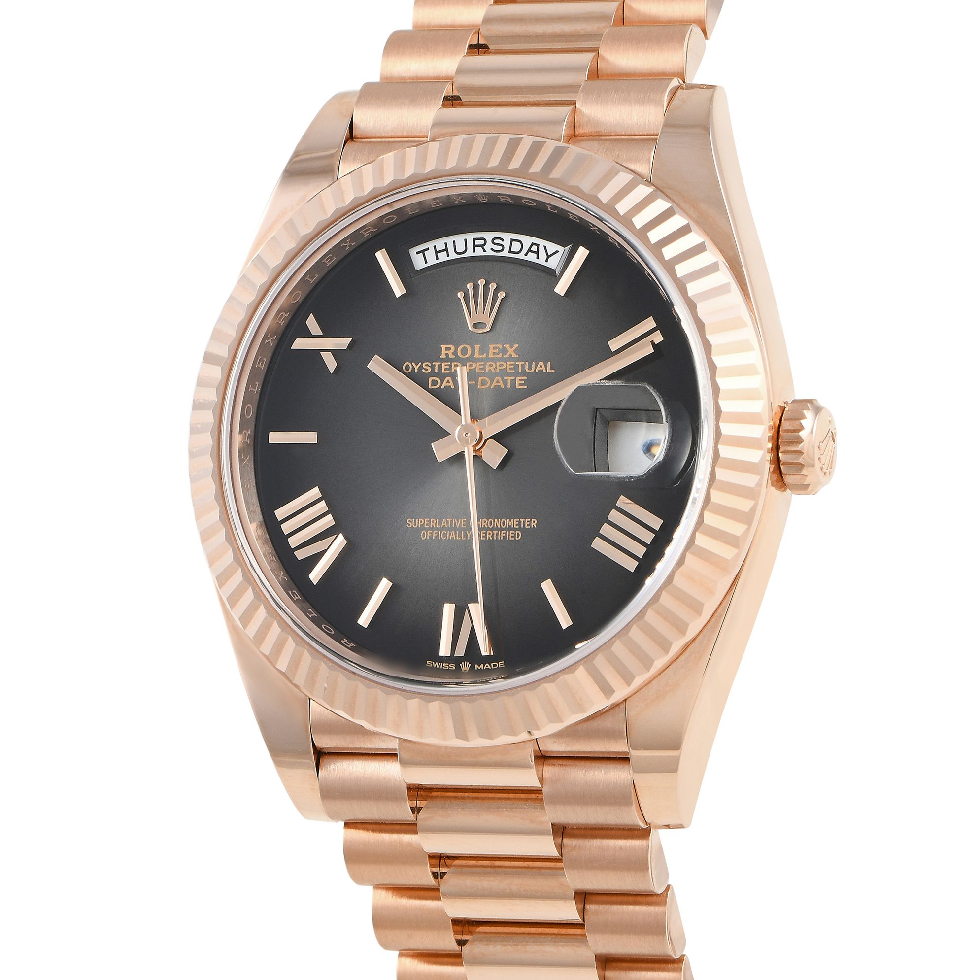 Rolex Day-Date 40 Slate Ombre Dial Watch 228235