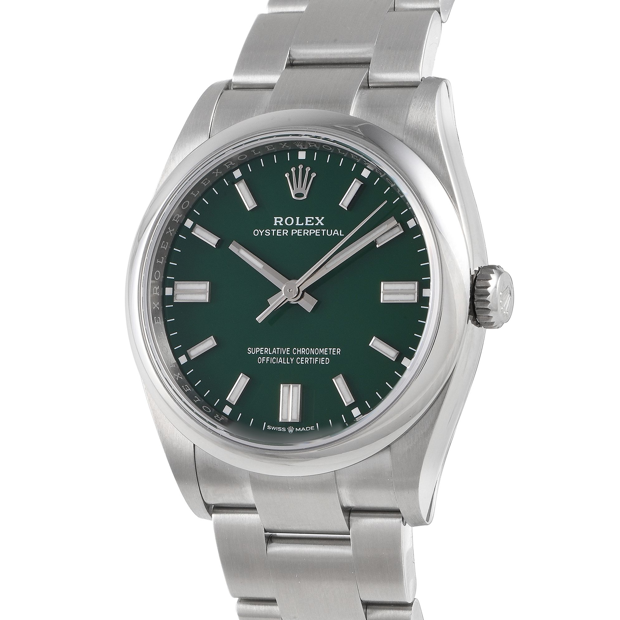 Rolex Oyster Perpetual 36 Green Dial Watch 126000