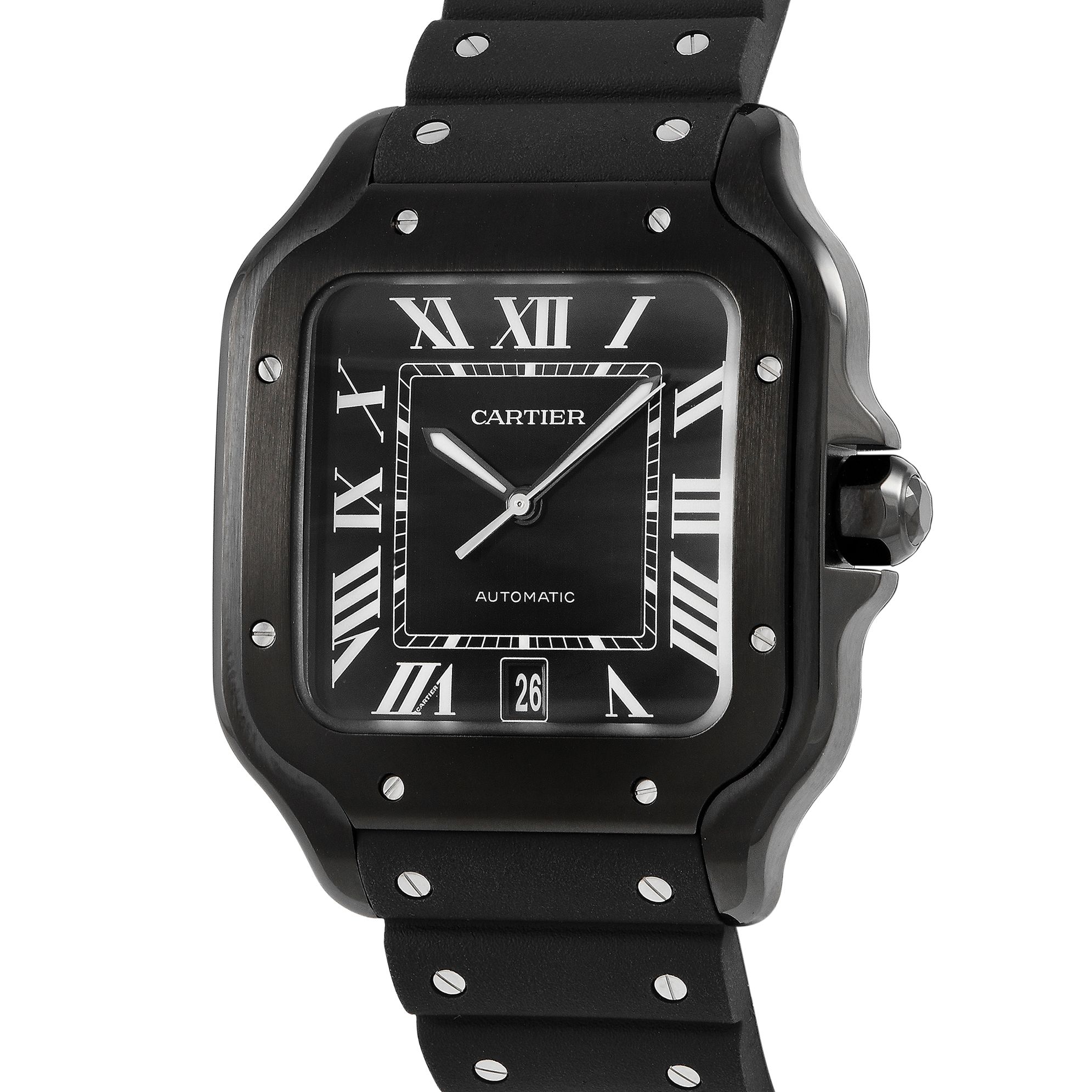 Cartier Santos de Cartier Black ADLC All Black Watch WSSA0039