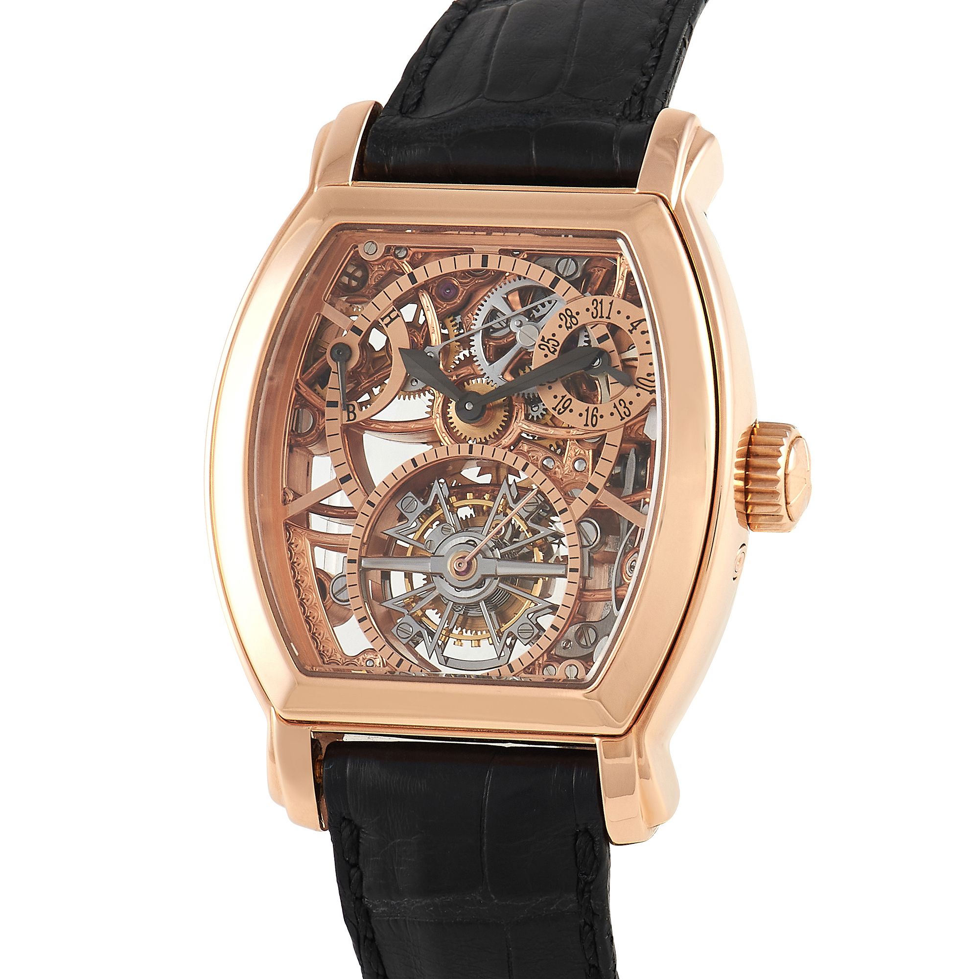 Vacheron Constantin Malte Tonneau Openworked Tourbillon Watch 30067/000R-8954