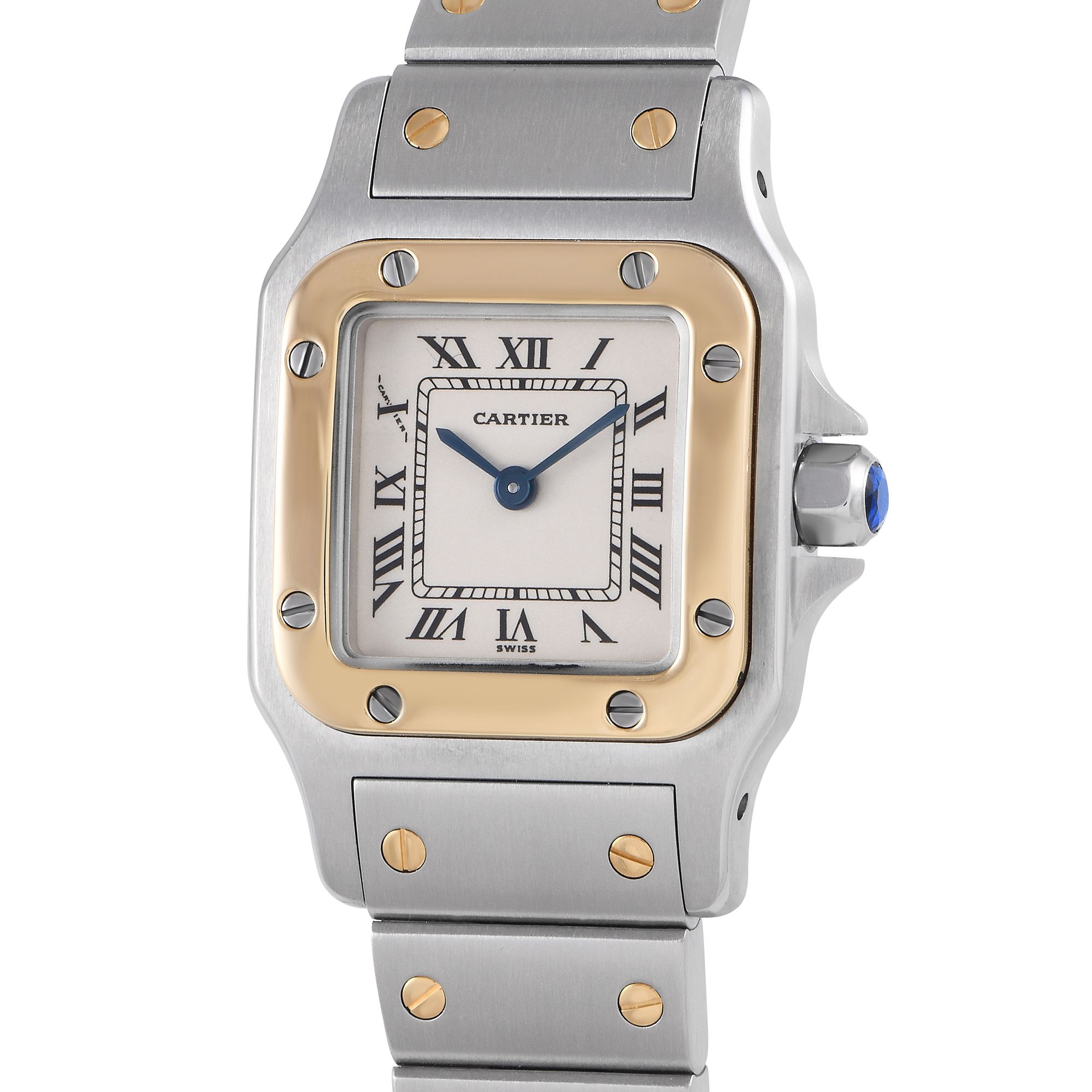 Cartier Santos Galbee Two-Tone Ladies Watch W20012C4