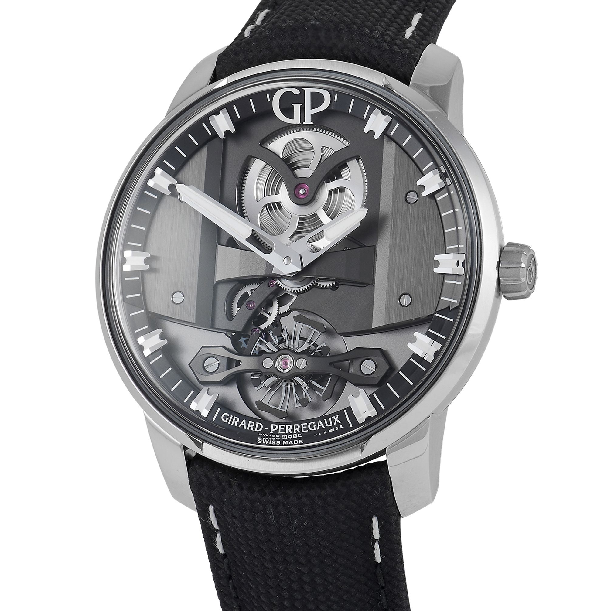 Girard-Perregaux Free Bridge Steel Men's Watch 82000-11-631-FA6A