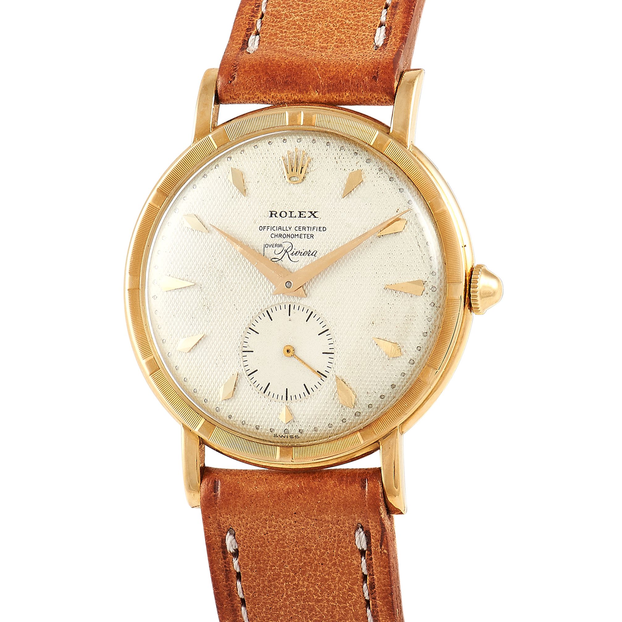 Rolex Precision Metropolitan Joyeria Riviera Signed Watch 4325