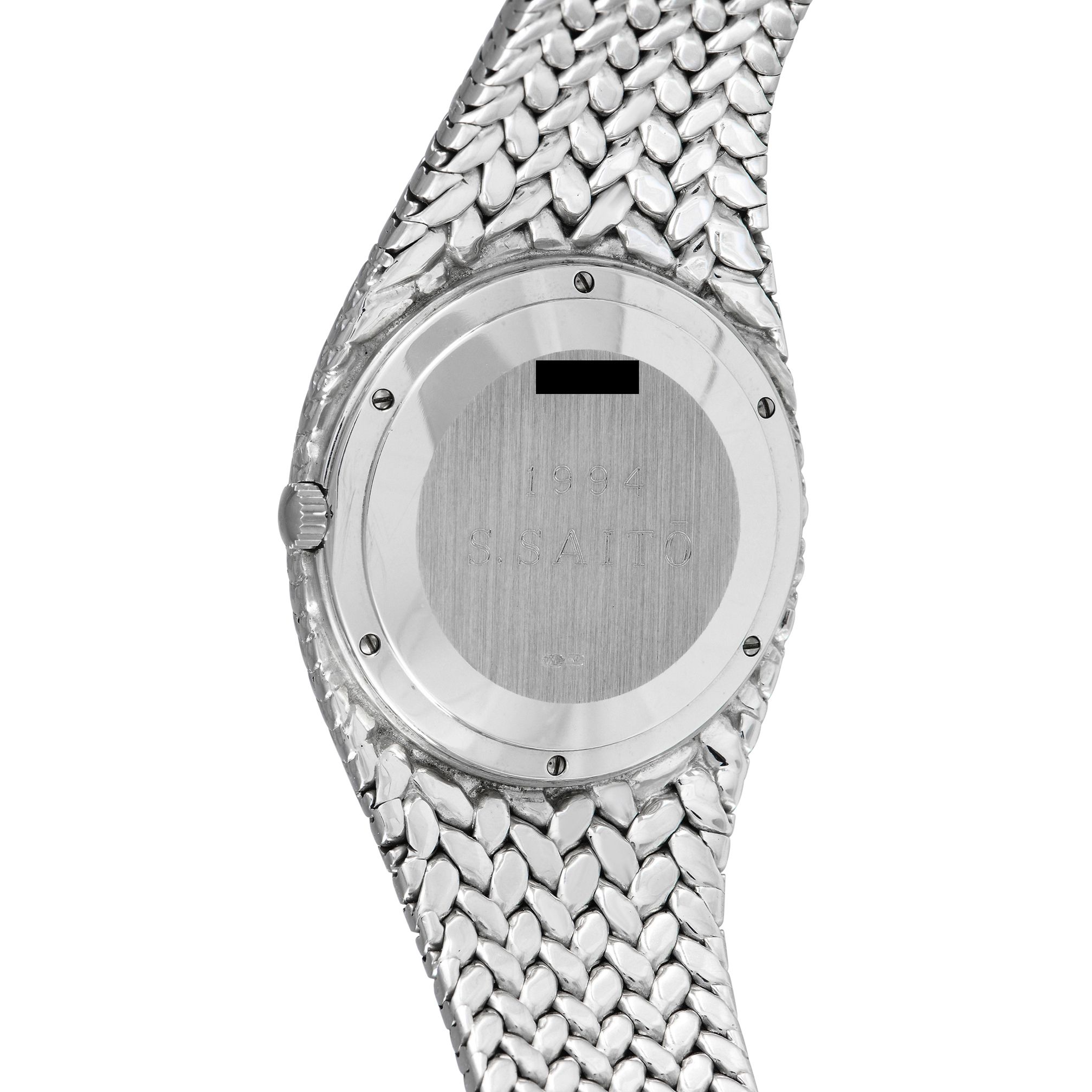 Audemars Piguet Cobra Diamond Blue Dial 18K White Gold Watch 5403