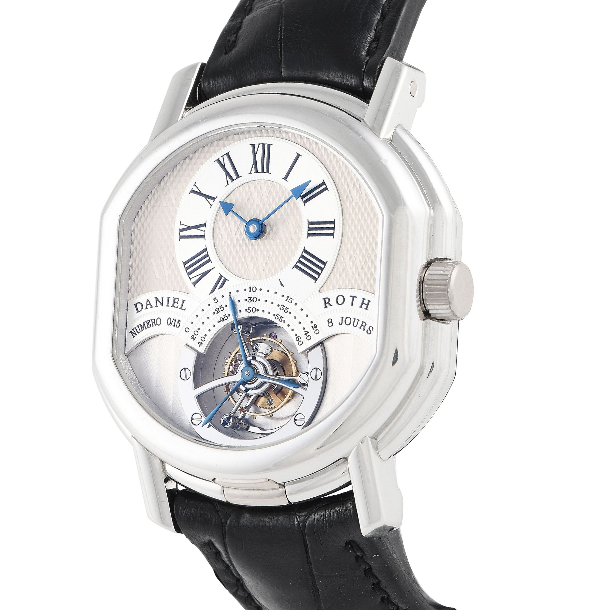 Daniel Roth Double Face Tourbillon XV Years Platinum Watch 197.X.70