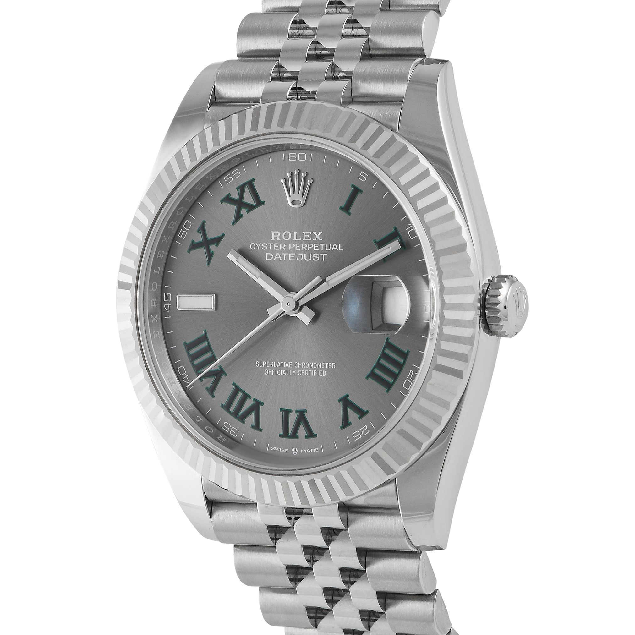 Rolex Datejust 41 Slate Roman Dial Watch 126334