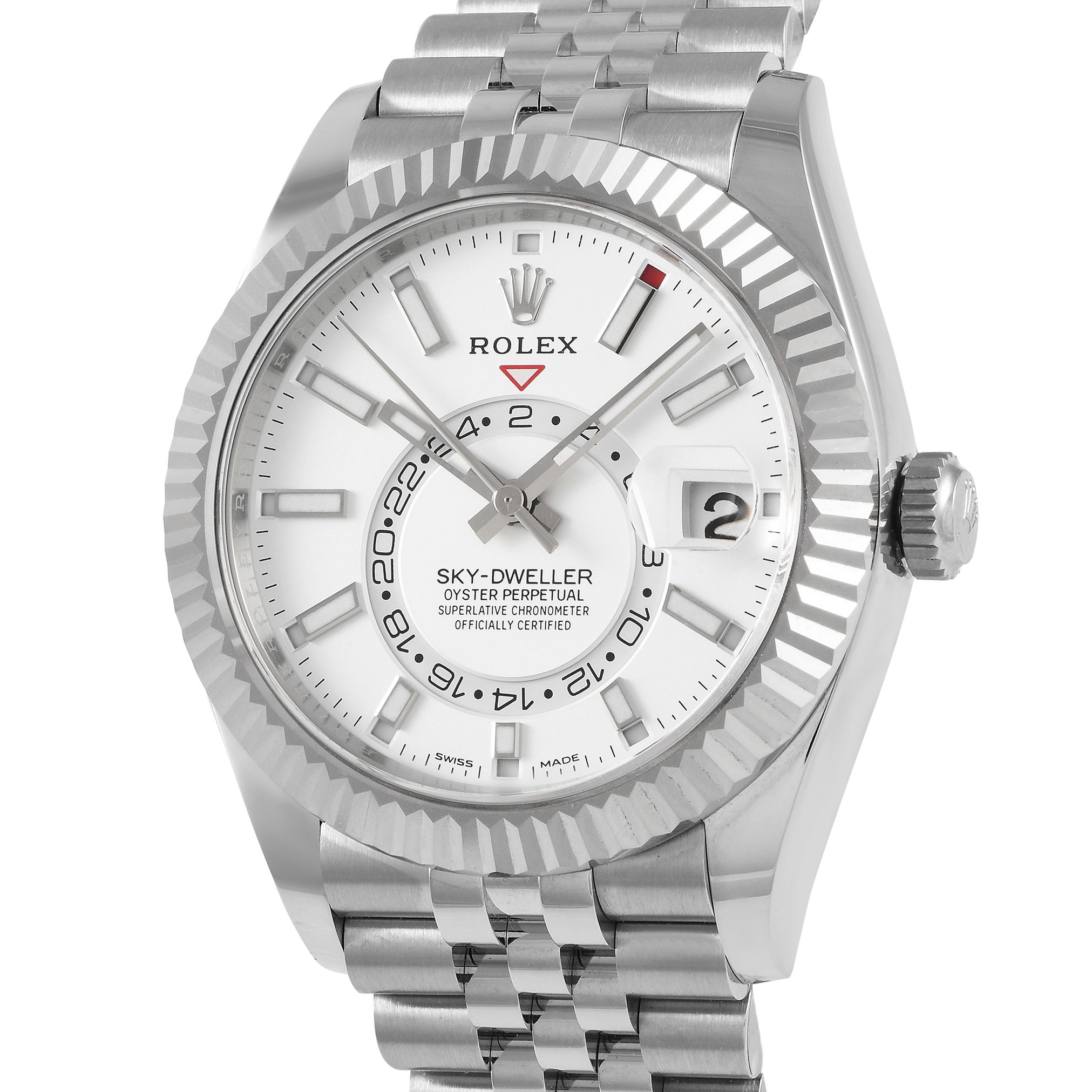 Rolex Sky-Dweller White Dial Watch 326934
