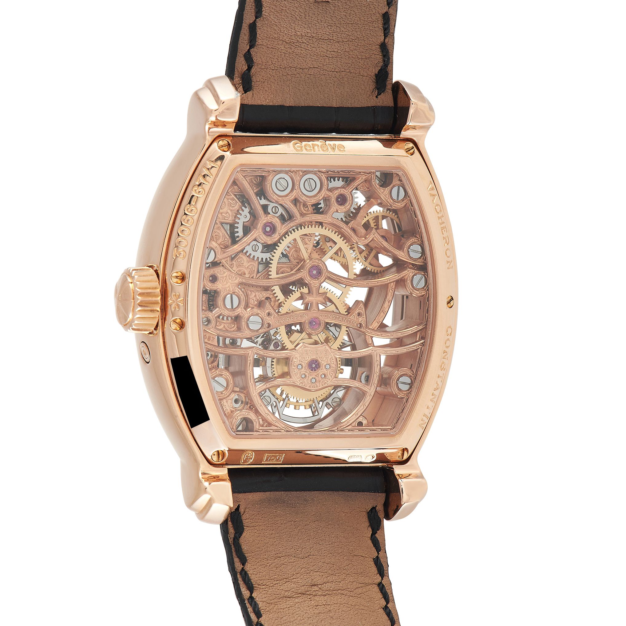 Vacheron Constantin Malte Tonneau Openworked Tourbillon Watch 30067/000R-8954