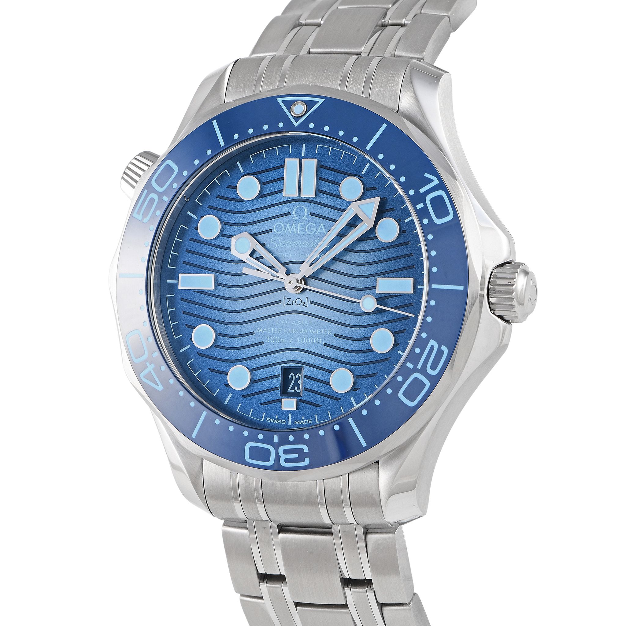 Omega Seamaster Diver Summer Blue Dial Watch 210.30.42.20.03.003