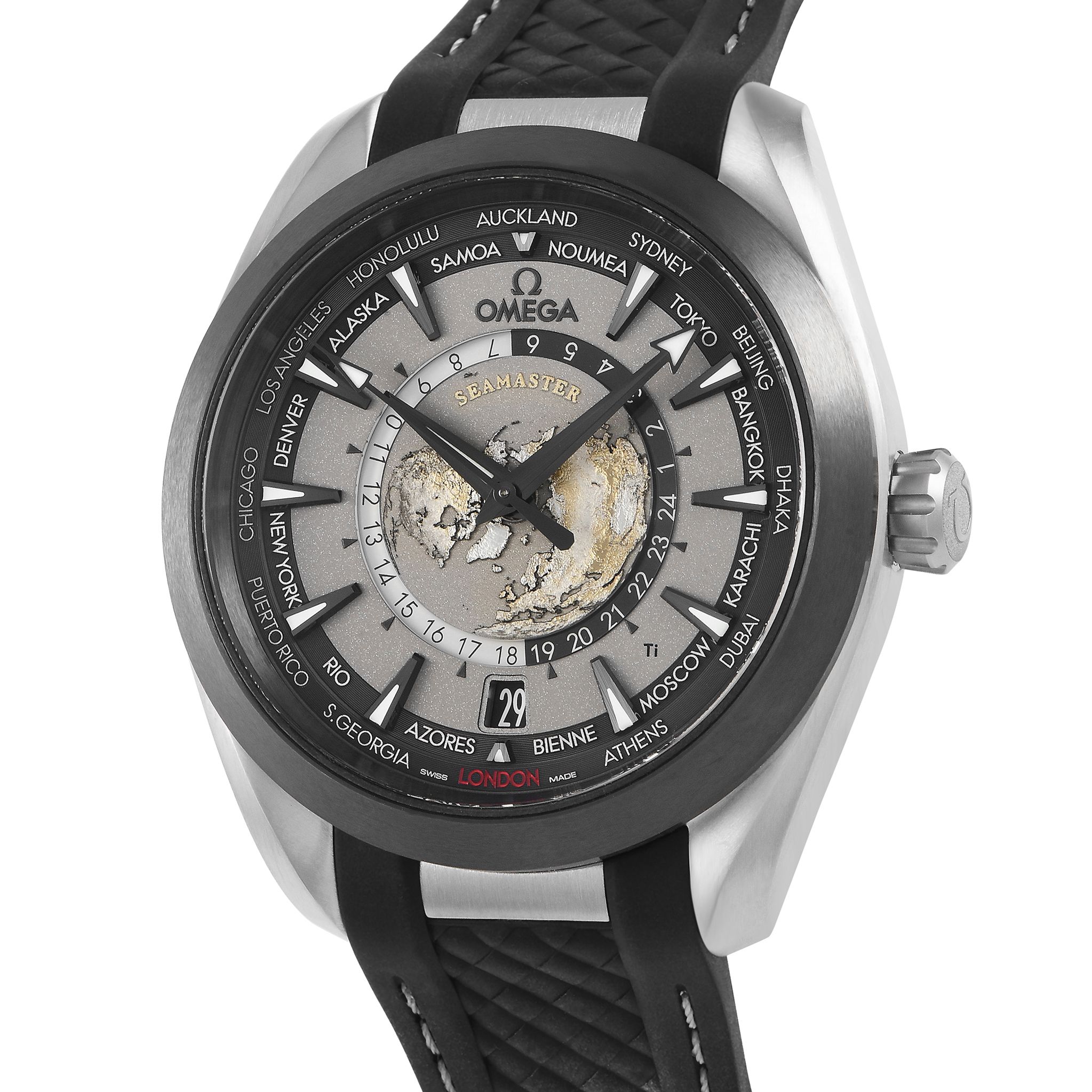 Omega Seamaster Aqua Terra Titanium Worldtimer Watch 220.92.43.22.99.001