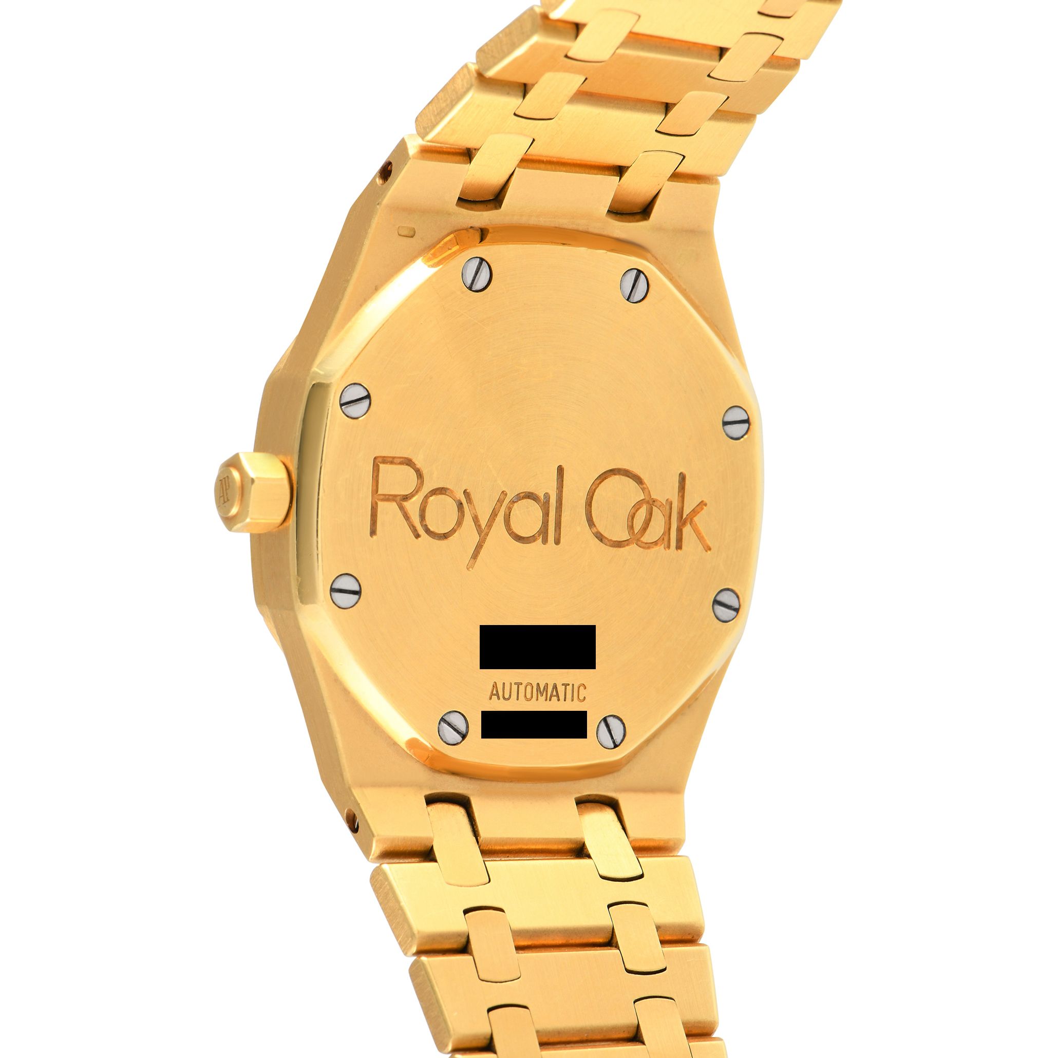 Audemars Piguet Royal Oak Diamond-Set 18K Yellow Gold Watch 14840BA