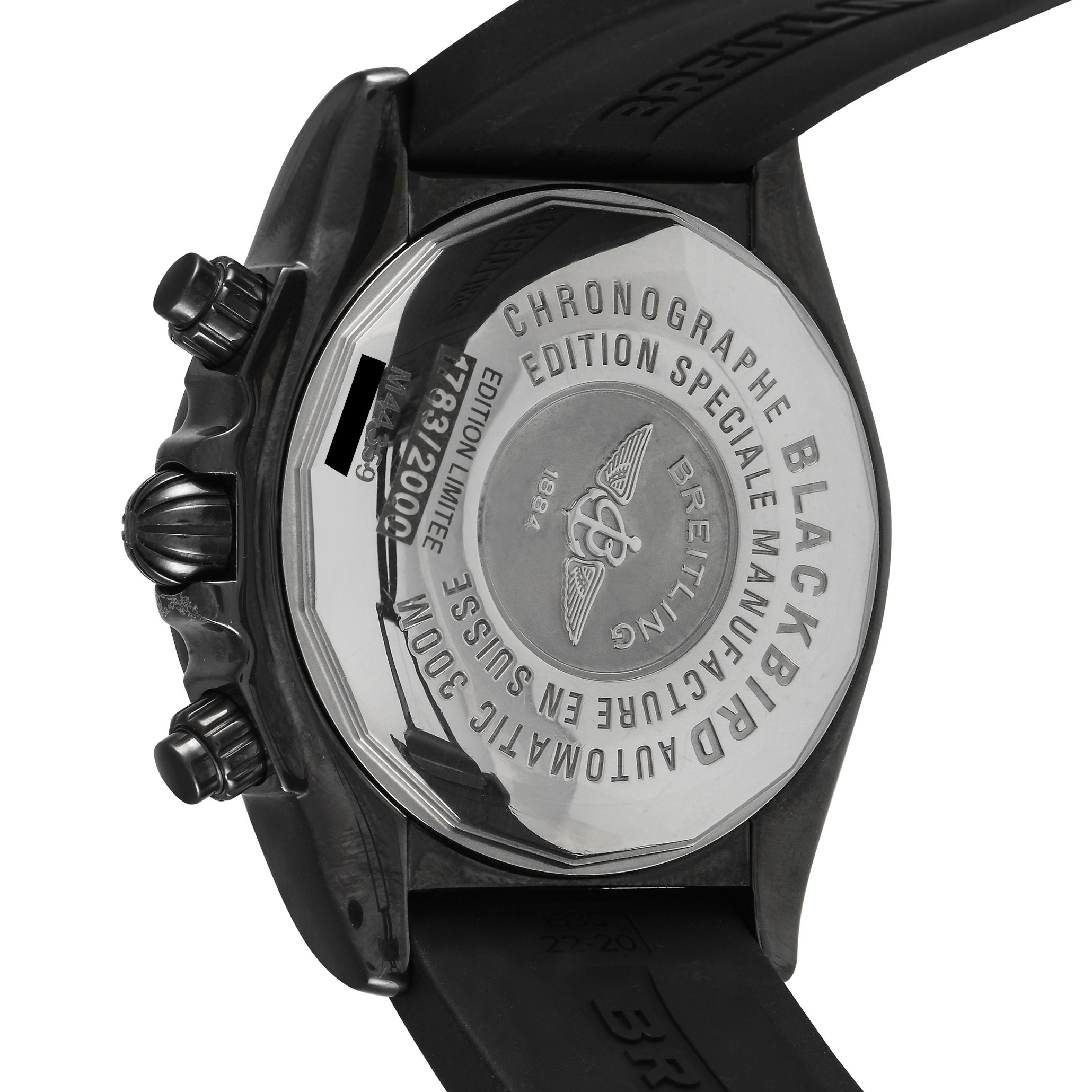 Breitling Chronomat Blackbird Blacksteel Watch M44359