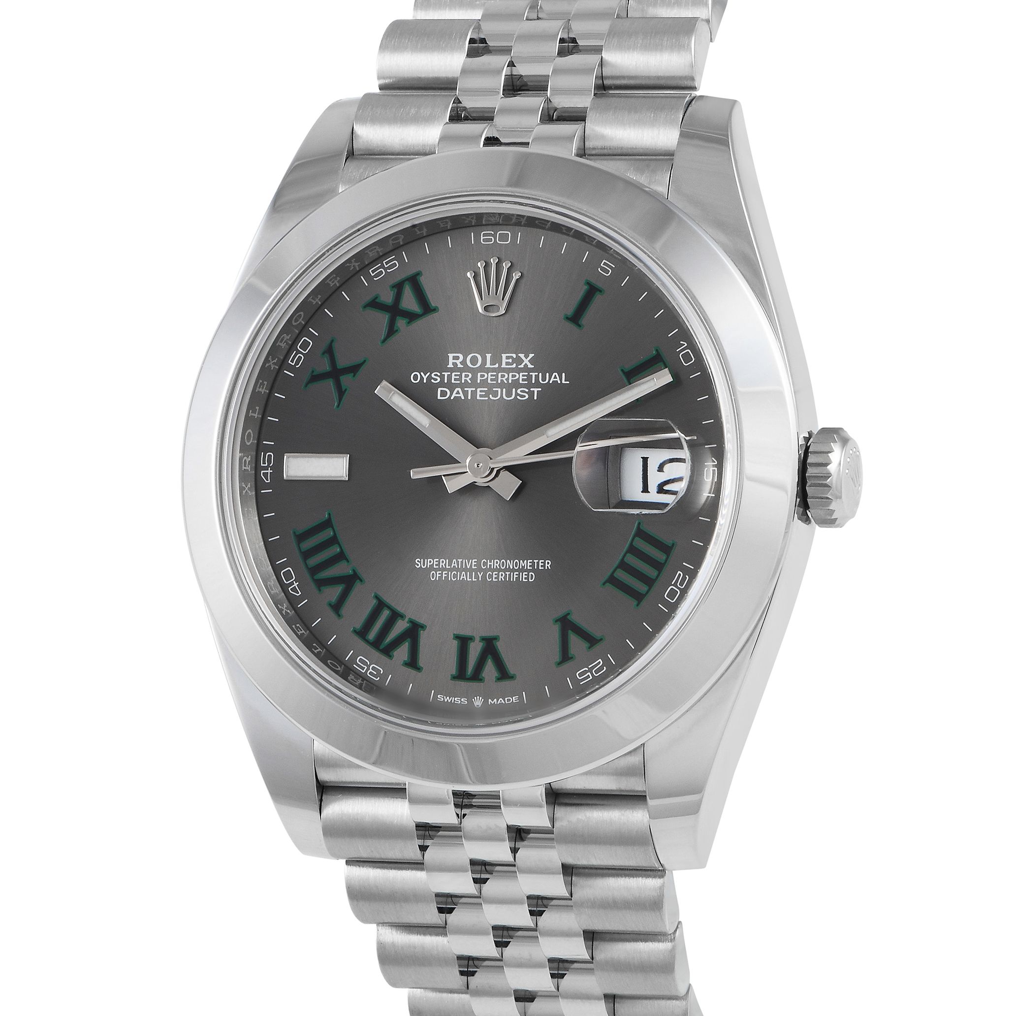 Rolex Datejust 41 Slate Roman Dial Watch 126300-0014