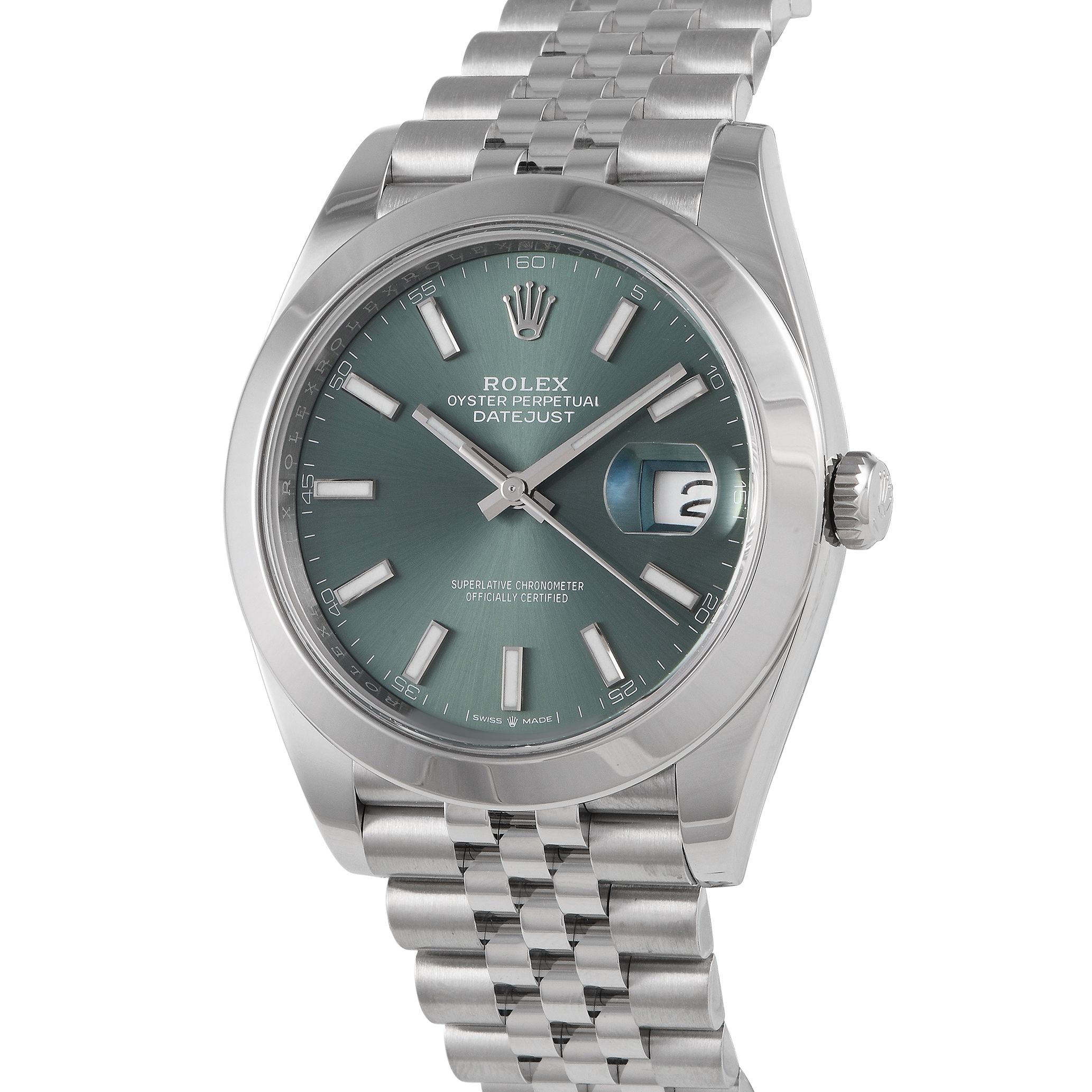 Rolex Datejust 41 Mint Green Dial Watch 126300