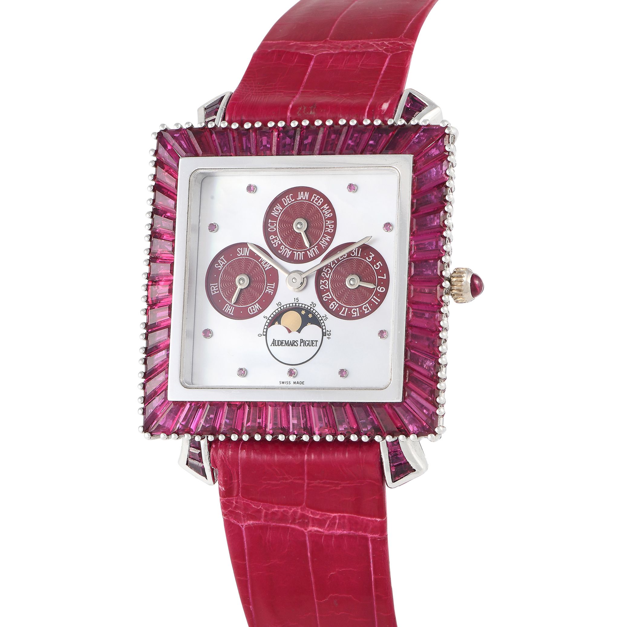 Audemars Piguet Perpetual Calendar Ruby White Gold Watch 25756BC/R/0002