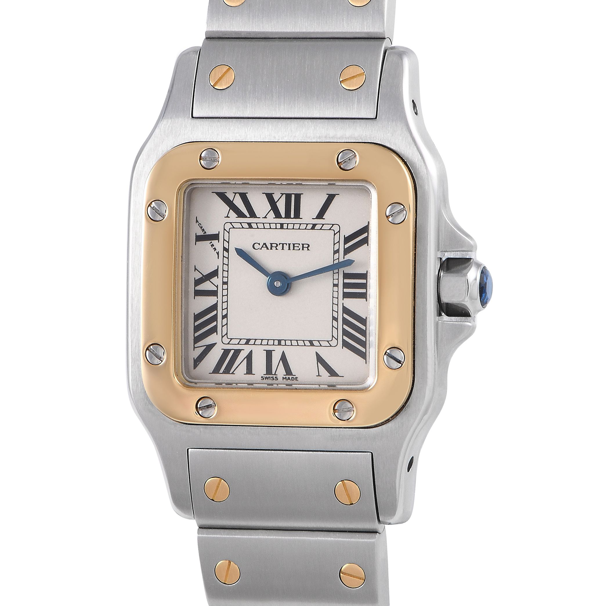 Cartier Santos Galbee Two-Tone Ladies Watch W20012C4