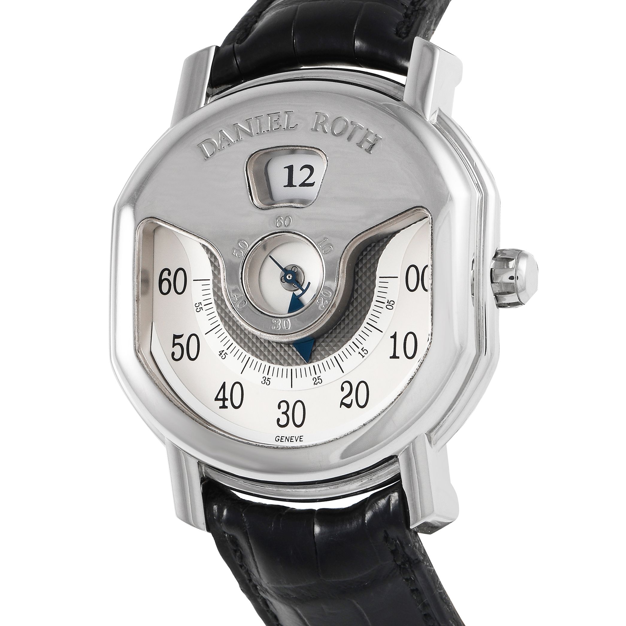 Daniel Roth Ellipsocurvex Papillon Jumping Hour 44mm Watch 318.Y.60