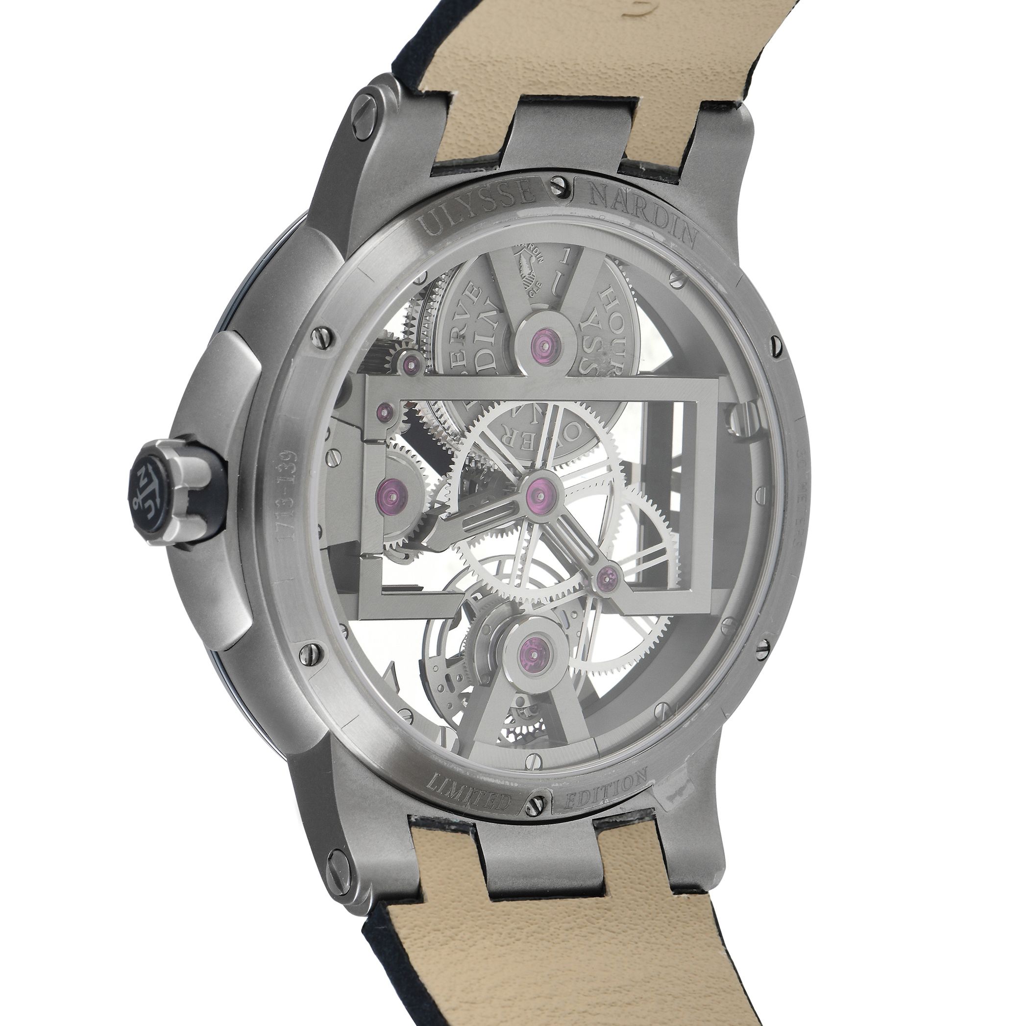Ulysse Nardin Executive Skeleton Tourbillon Red/Blue Watch 1713-139/US