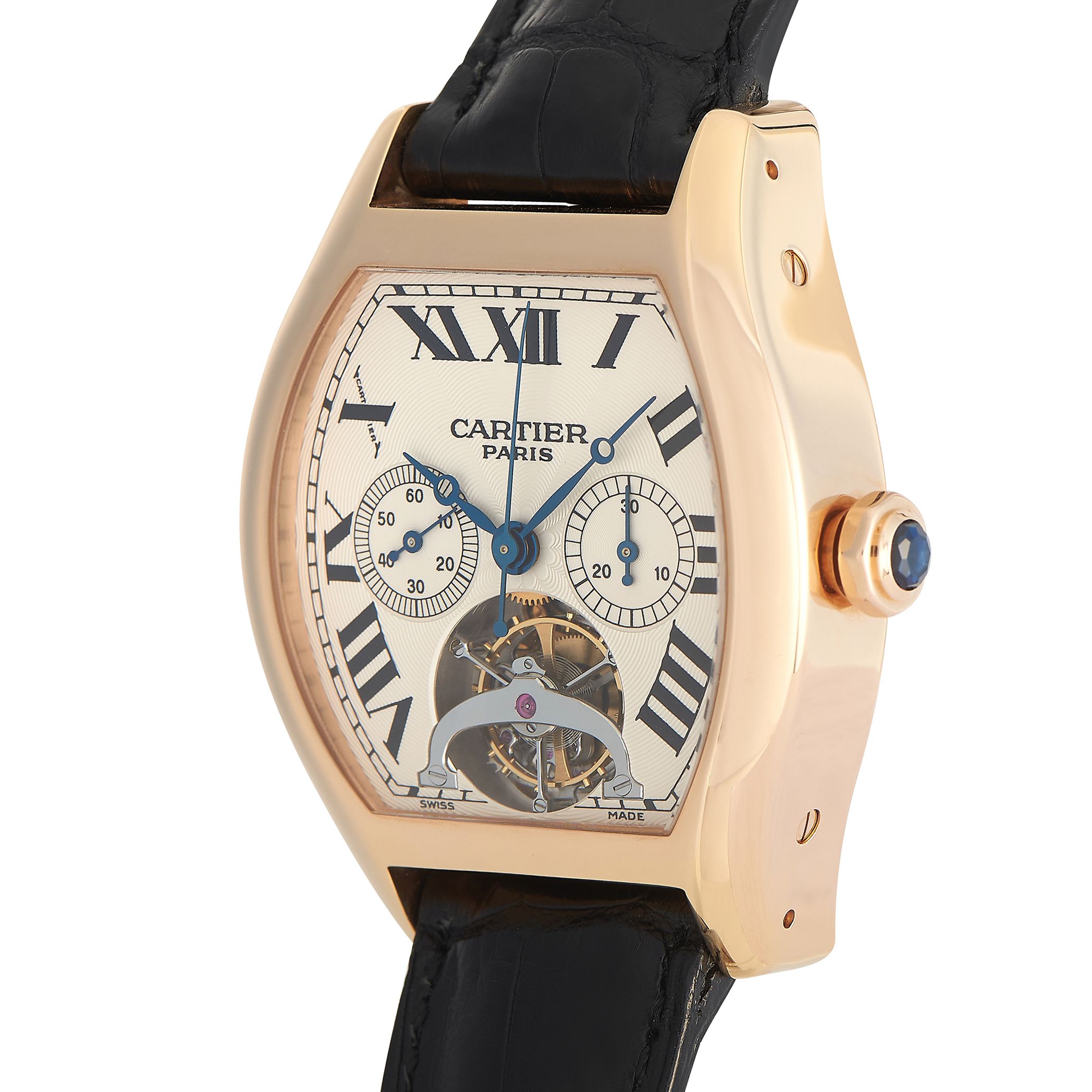 Cartier Tortue Tourbillon Chronograph Watch W1548151