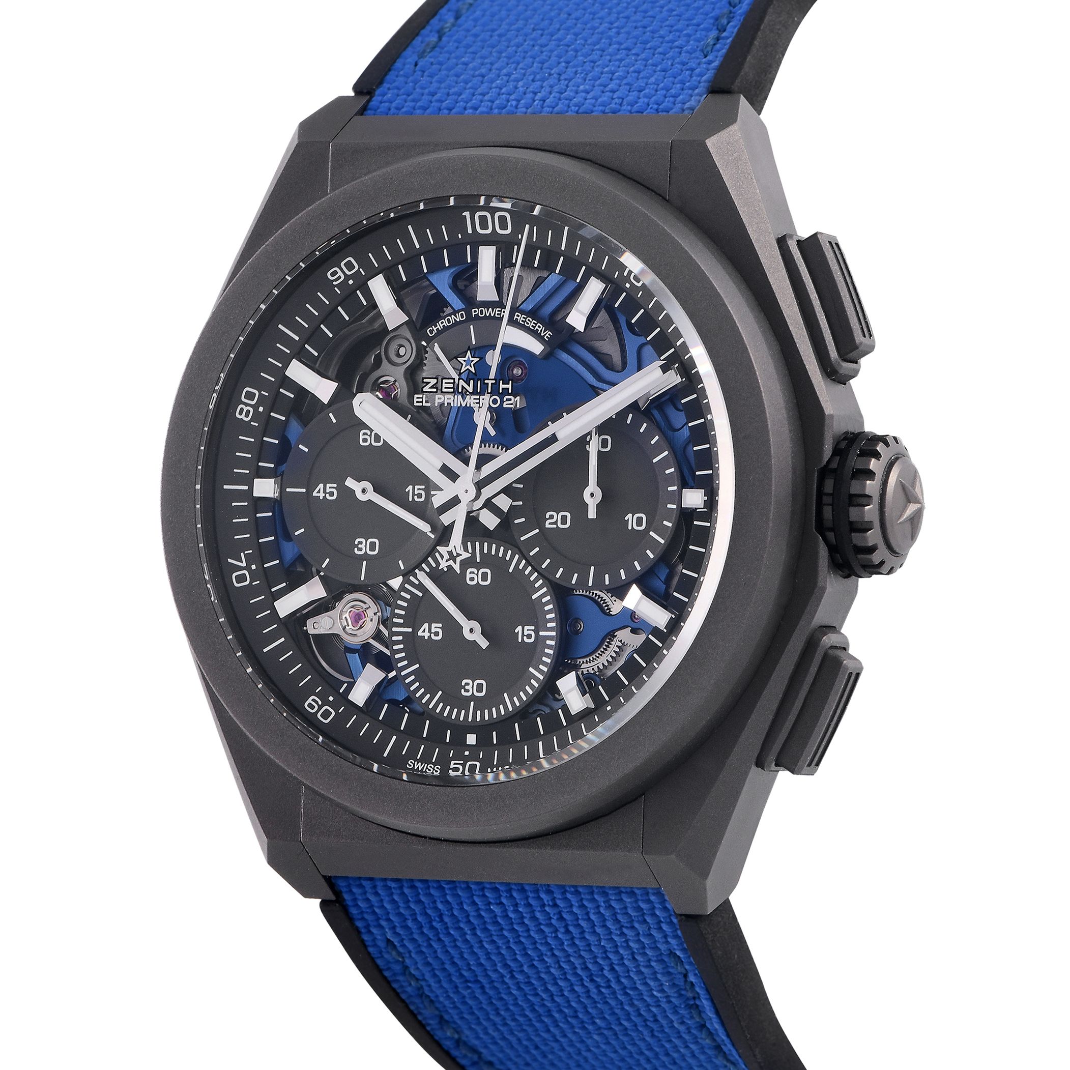 Zenith Defy El Primero 21 Ultrablue Chronograph Watch 97.9001.9004/81.R946