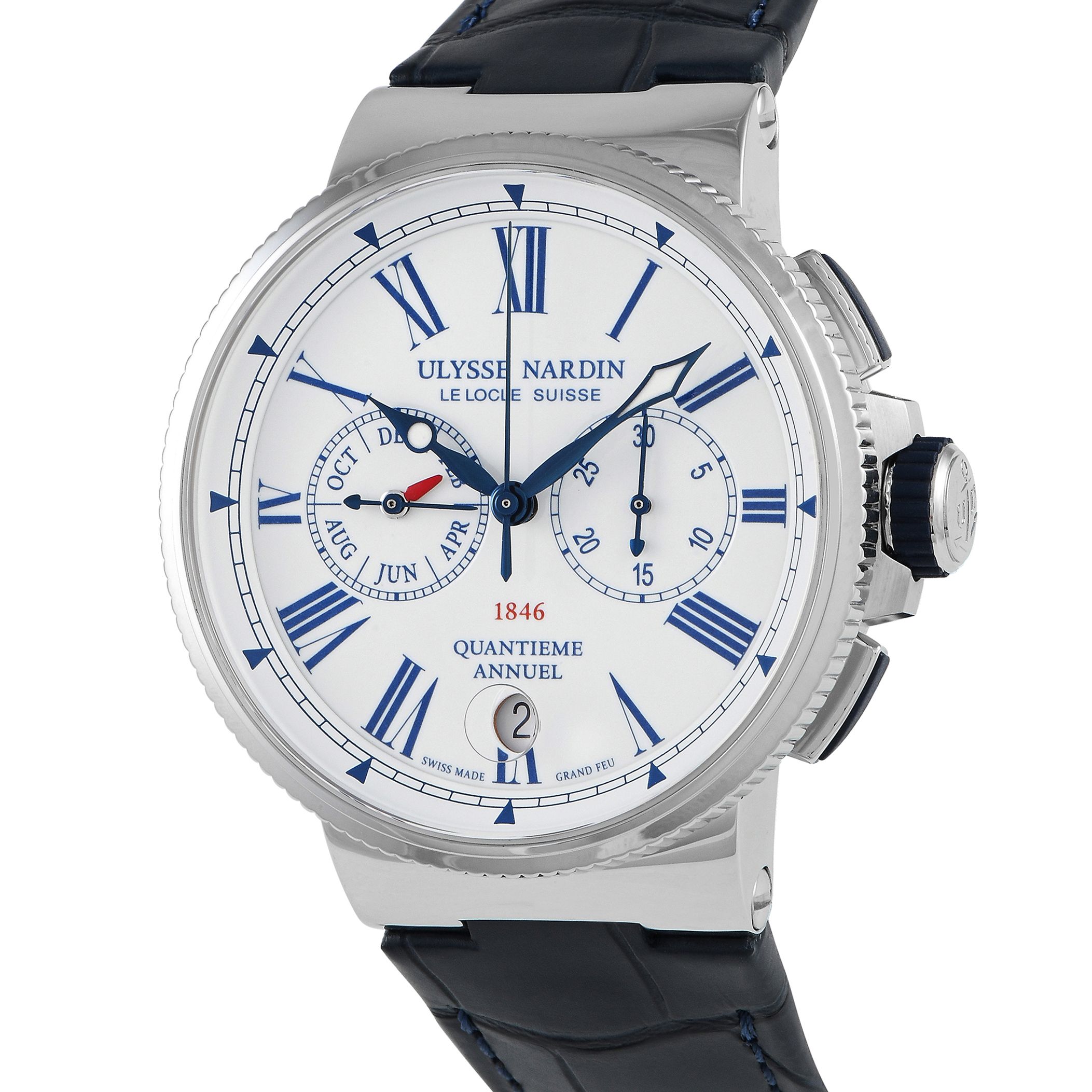 Ulysse Nardin Marine Chronograph Annual Calendar Watch 1533-150/E0