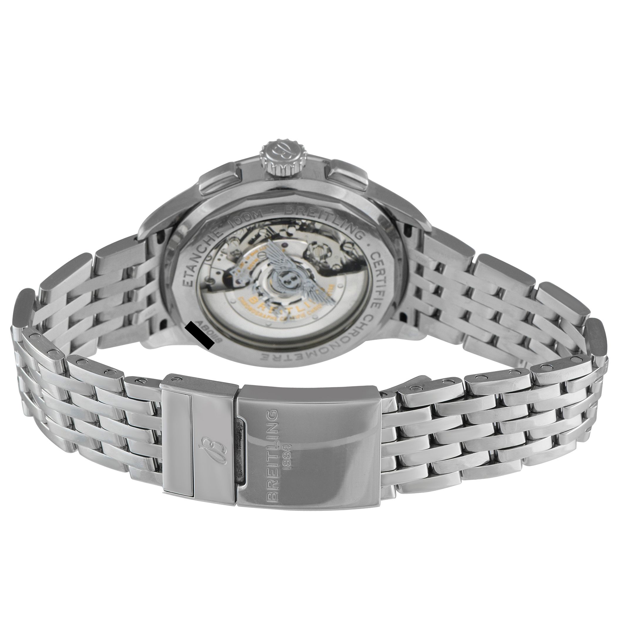 Breitling Bentley Premier B01 Chronograph Green Dial Steel Watch AB0118