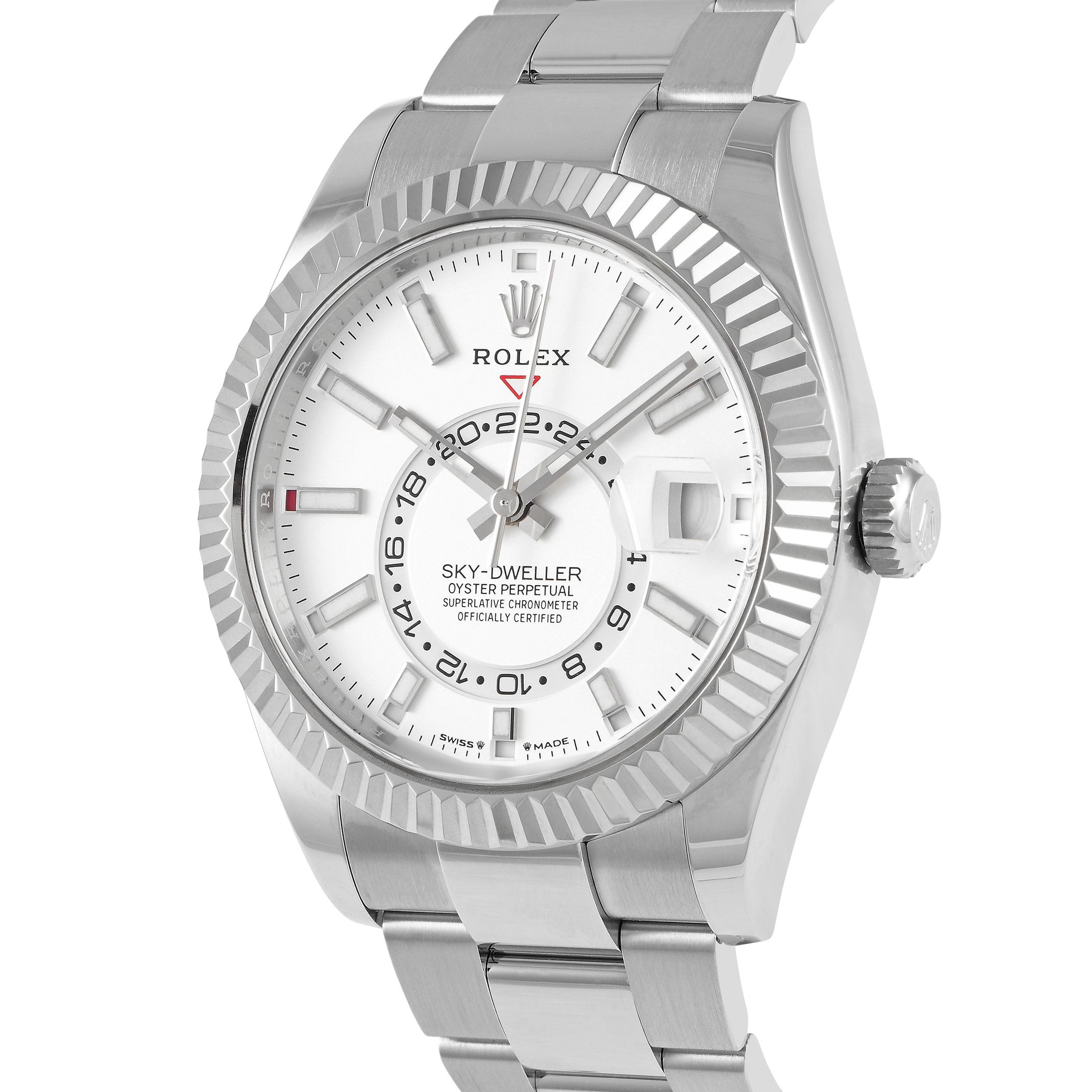 Rolex Sky-Dweller White Dial Watch 326934