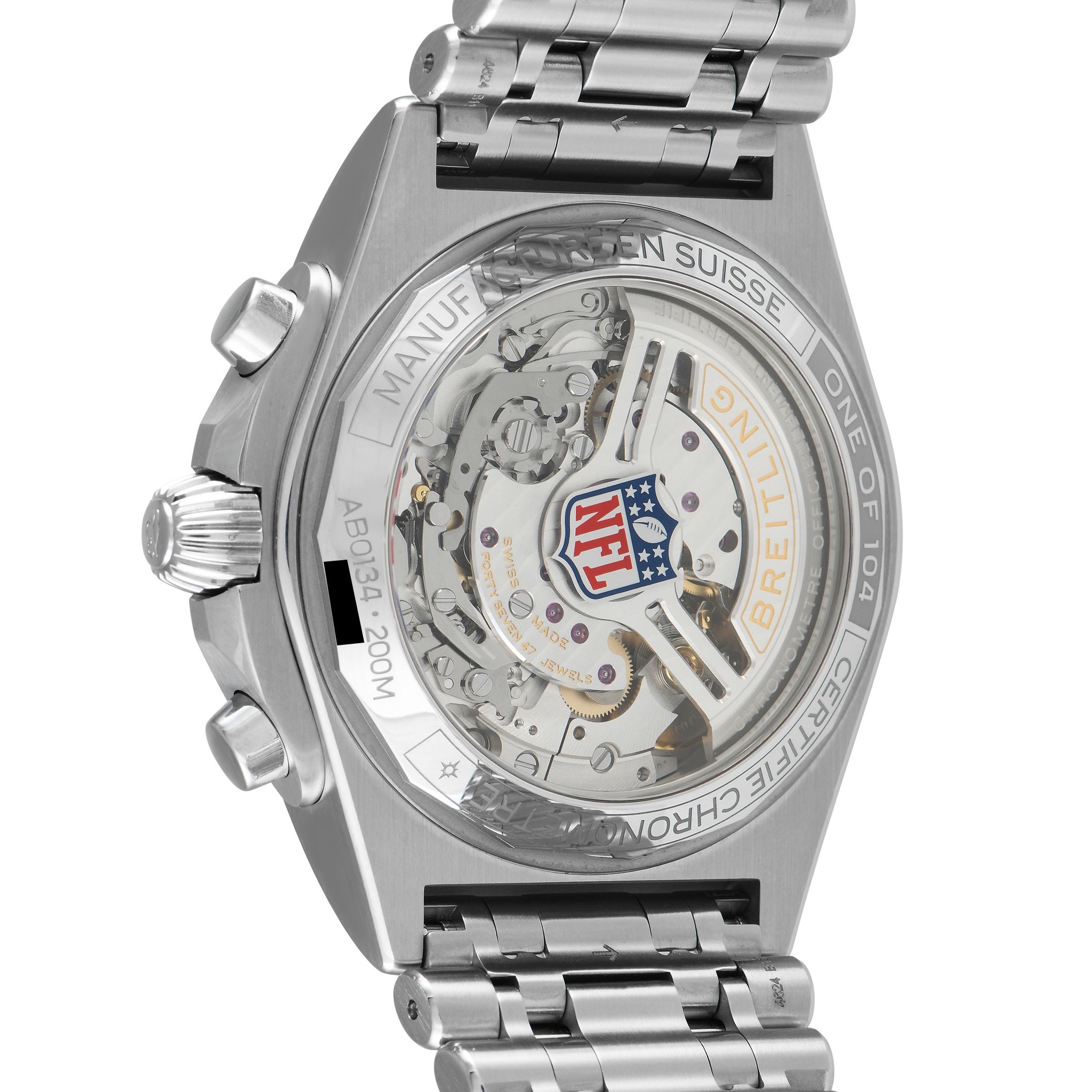 Breitling Chronomat BO1 42 NFL Carolina Panthers Edition Watch AB0134