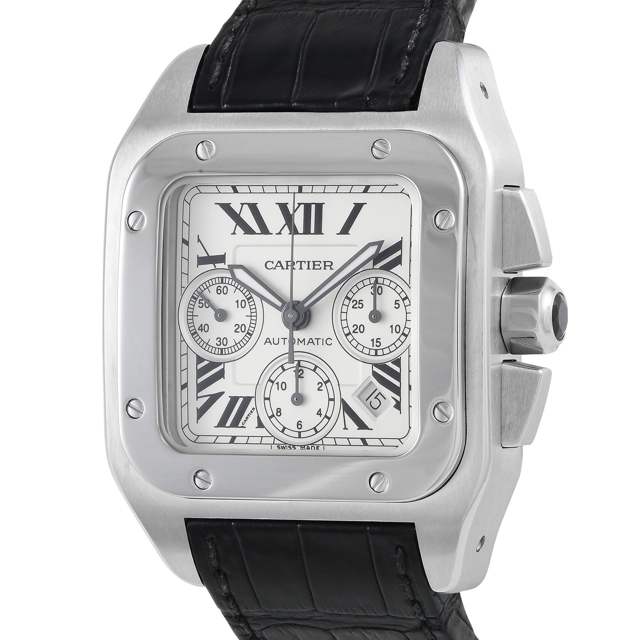 Cartier Santos 100 XL Chronograph Watch W20090X8
