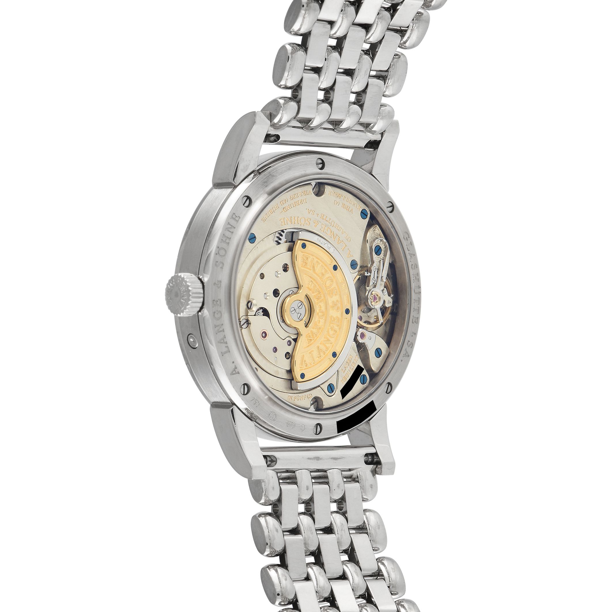 A. Lange & Sohne Saxonia Annual Calendar 18K White Gold Watch 330.026